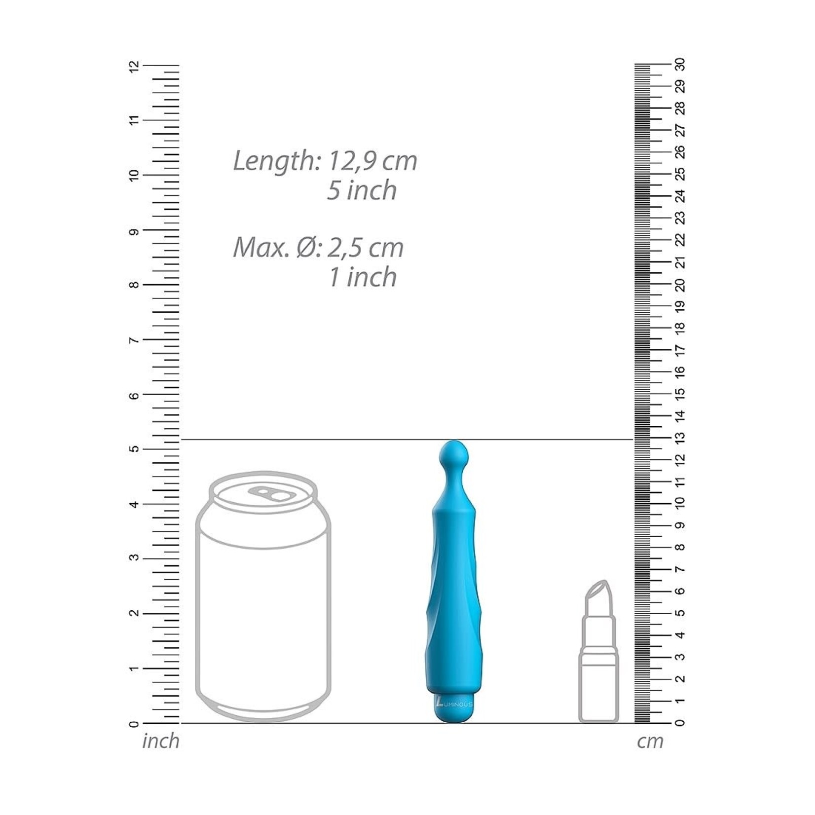 Shots America Luminous Dido ABS Bullet with Silicone Sleeve 10-Speeds