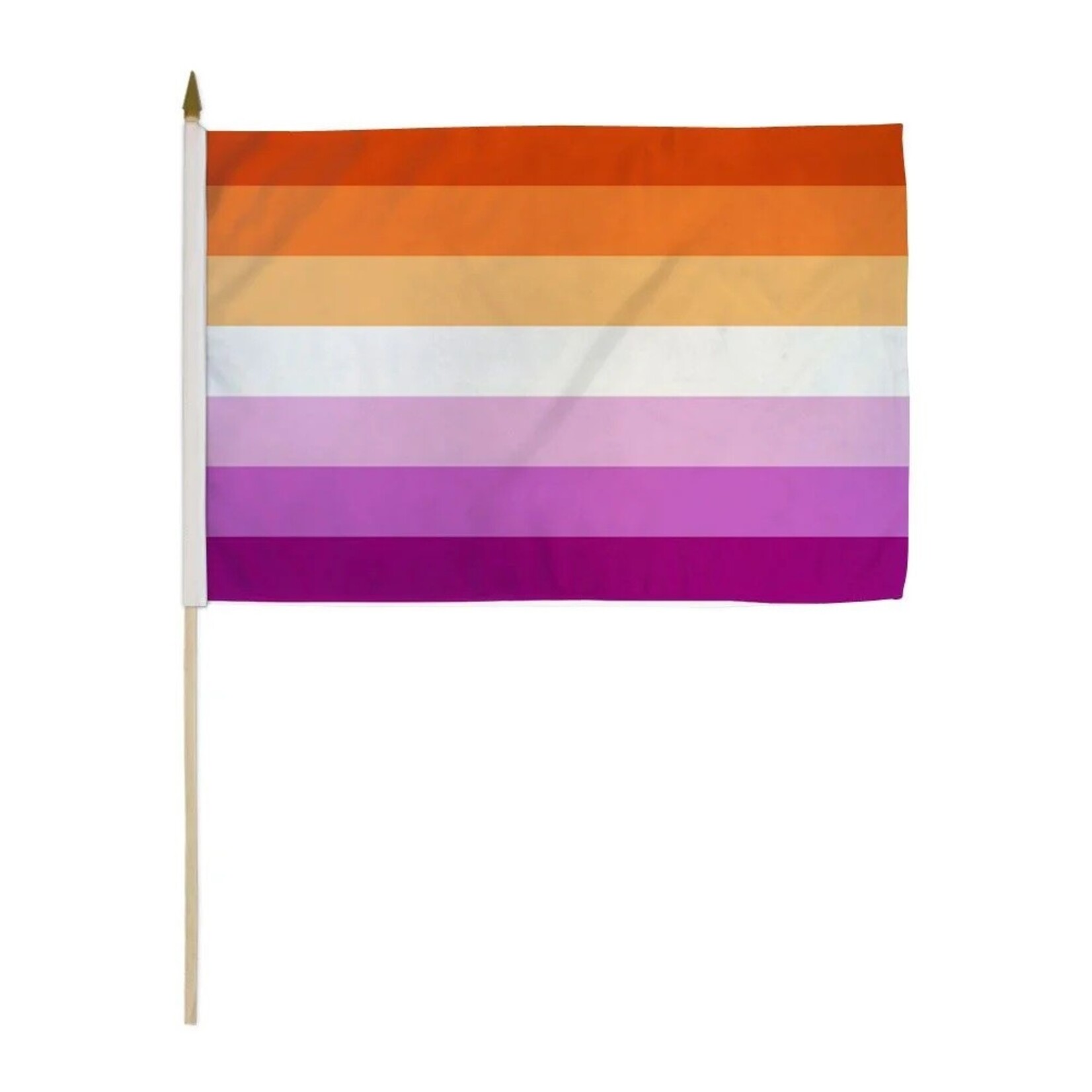 Lesbian Sunset Pride Stick Flag 12" x 18"