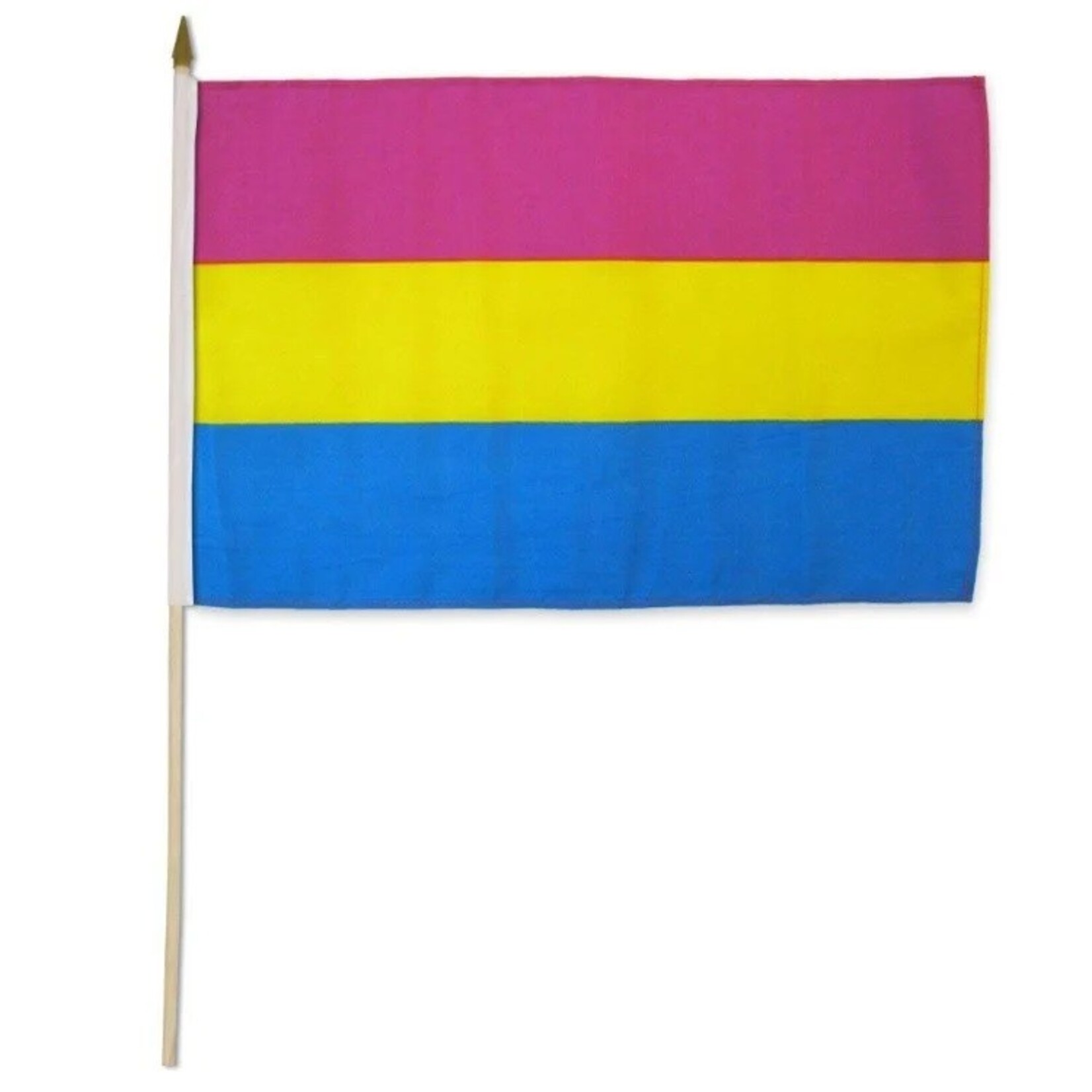 Pansexual Pride Stick Flag 12" x 18"