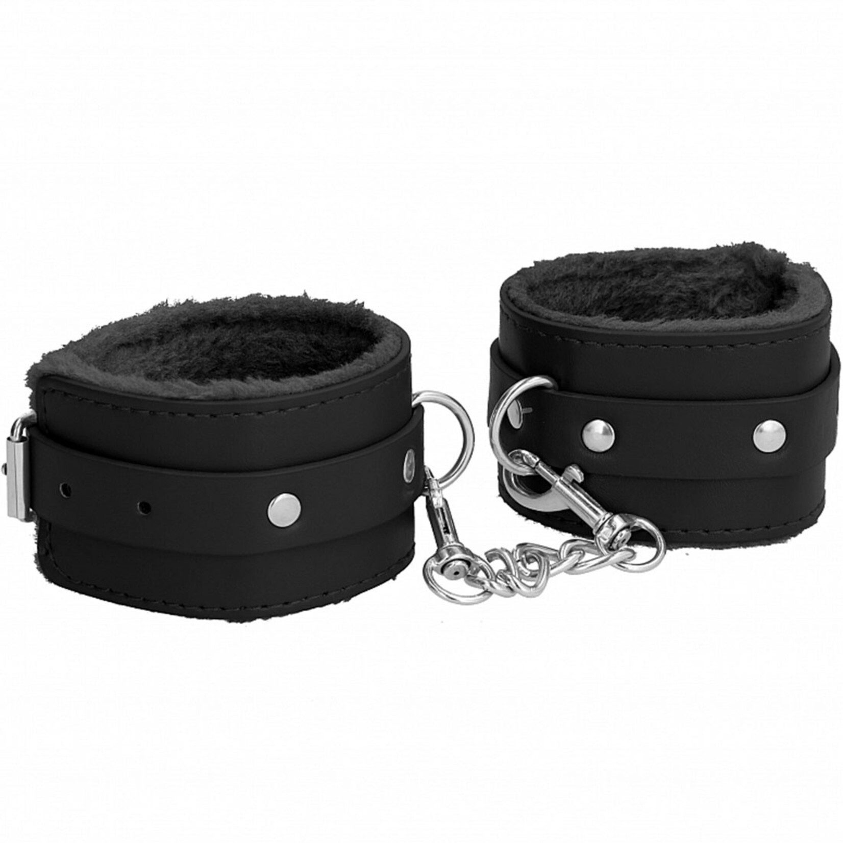 Shots America Ouch! Plush Leather Ankle Cuffs