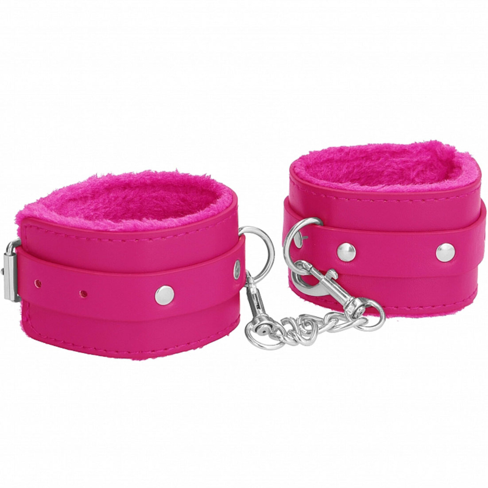 Shots America Ouch! Plush Leather Ankle Cuffs