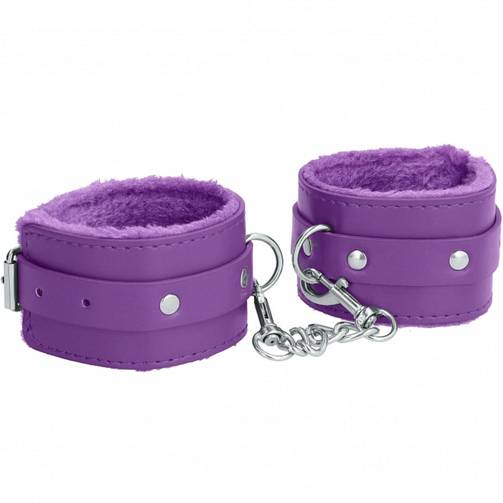 Shots America Ouch! Plush Leather Ankle Cuffs