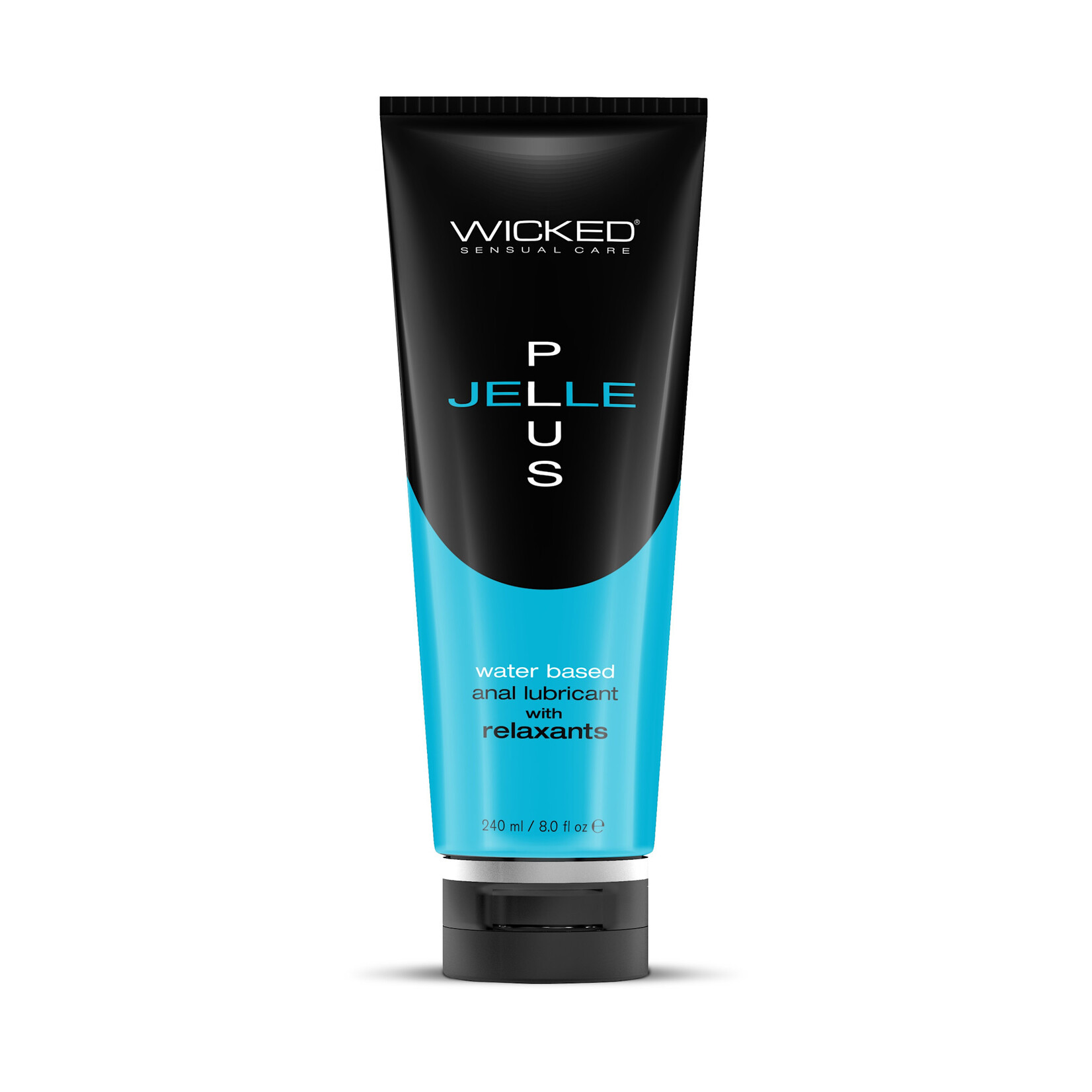 Wicked Sensual Care Wicked Jelle Plus Water-Based Anal Lubricant with Relaxants 8oz
