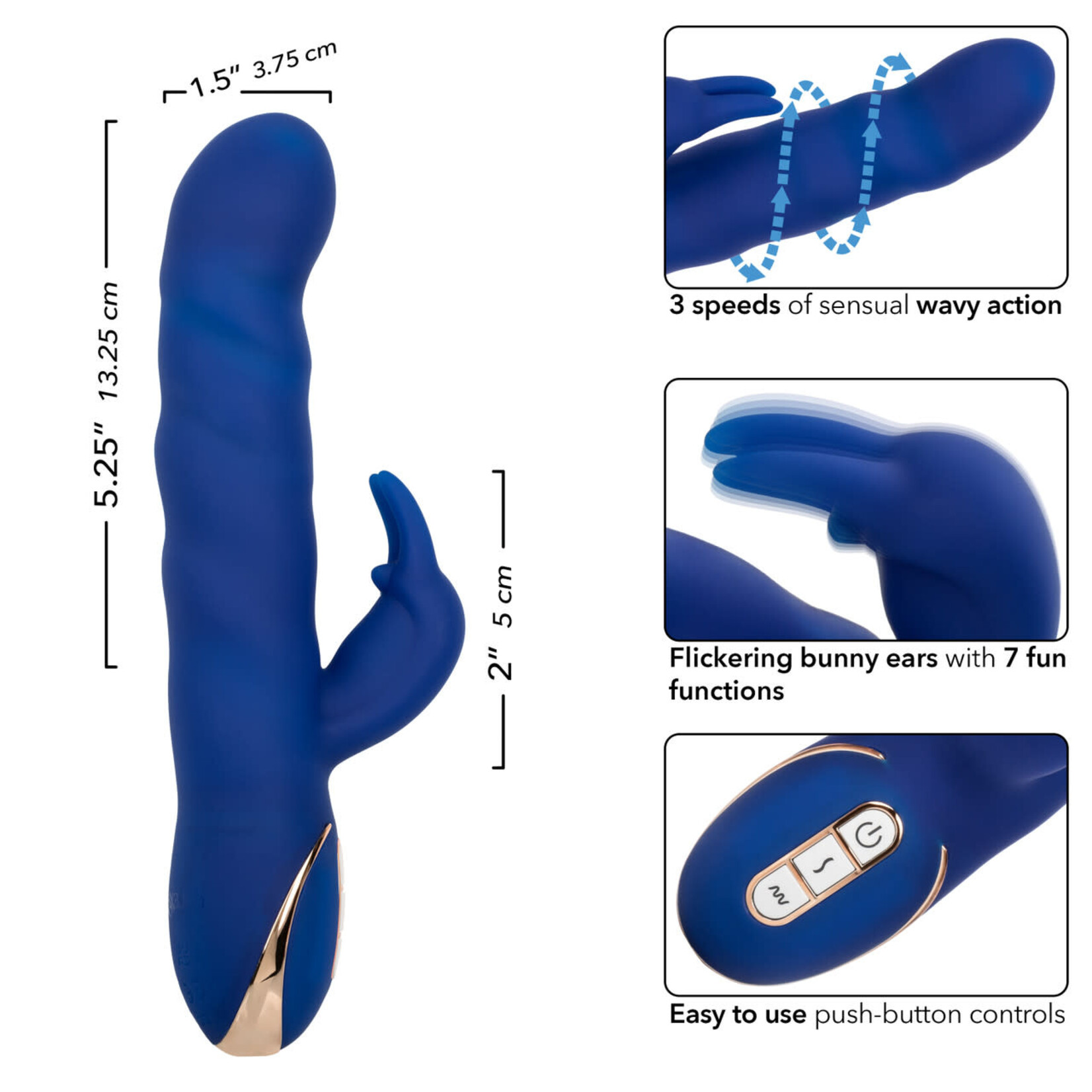 CalExotics Jack Rabbit Signature Silicone Wave Motion Rabbit