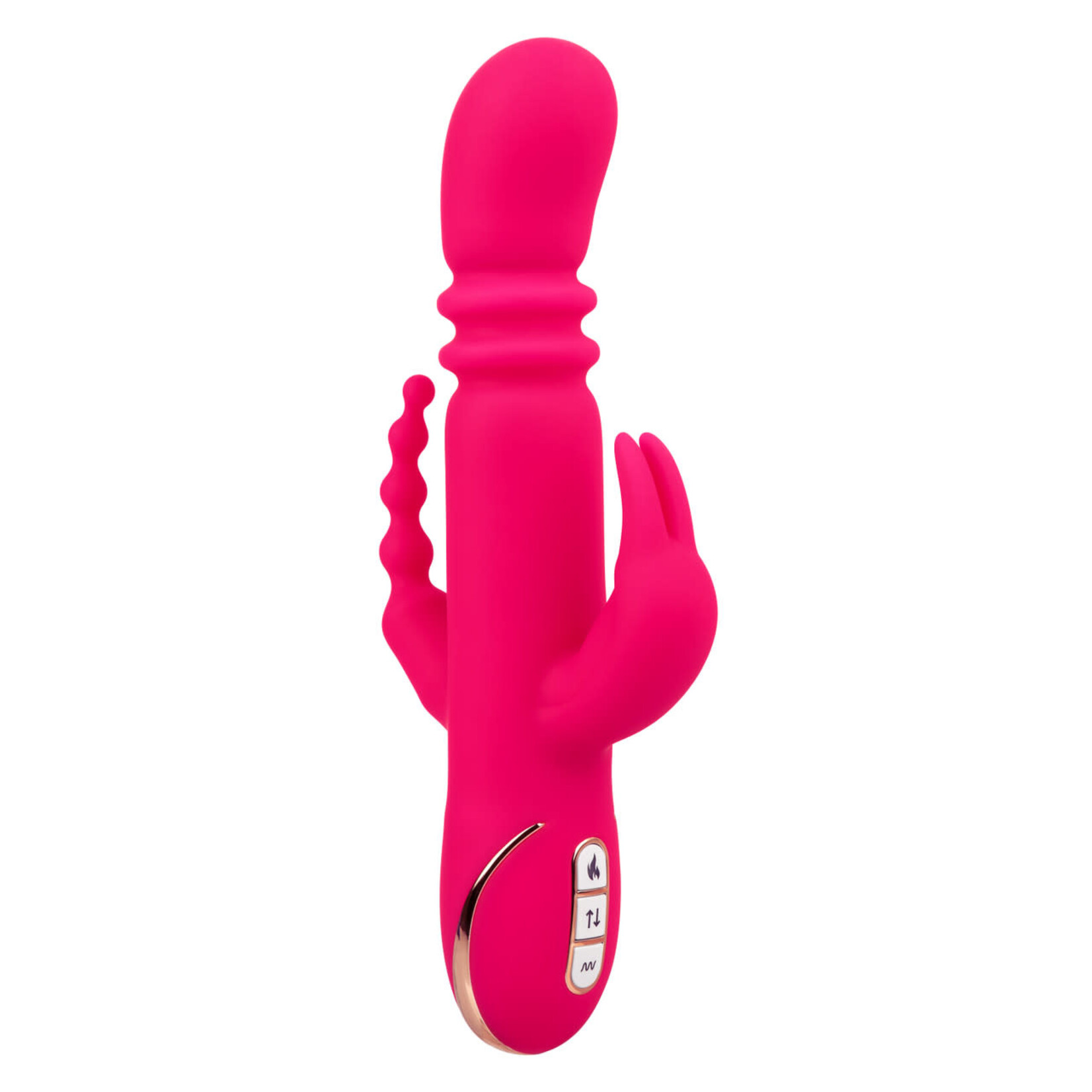 CalExotics Jack Rabbit Signature Heated Silicone Triple Fantasy Rabbit