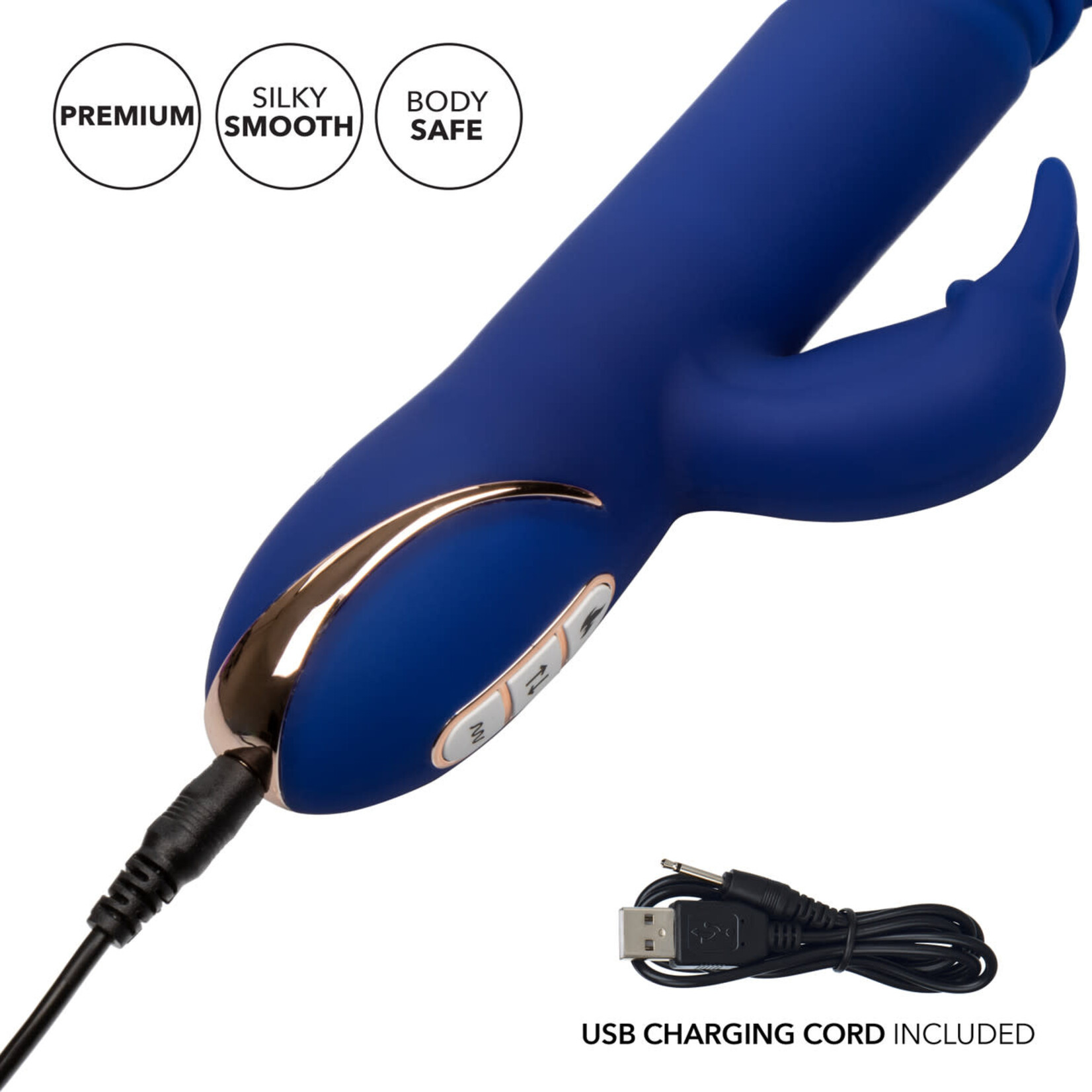 CalExotics Jack Rabbit Signature Heated Silicone Thrusting "G" Rabbit