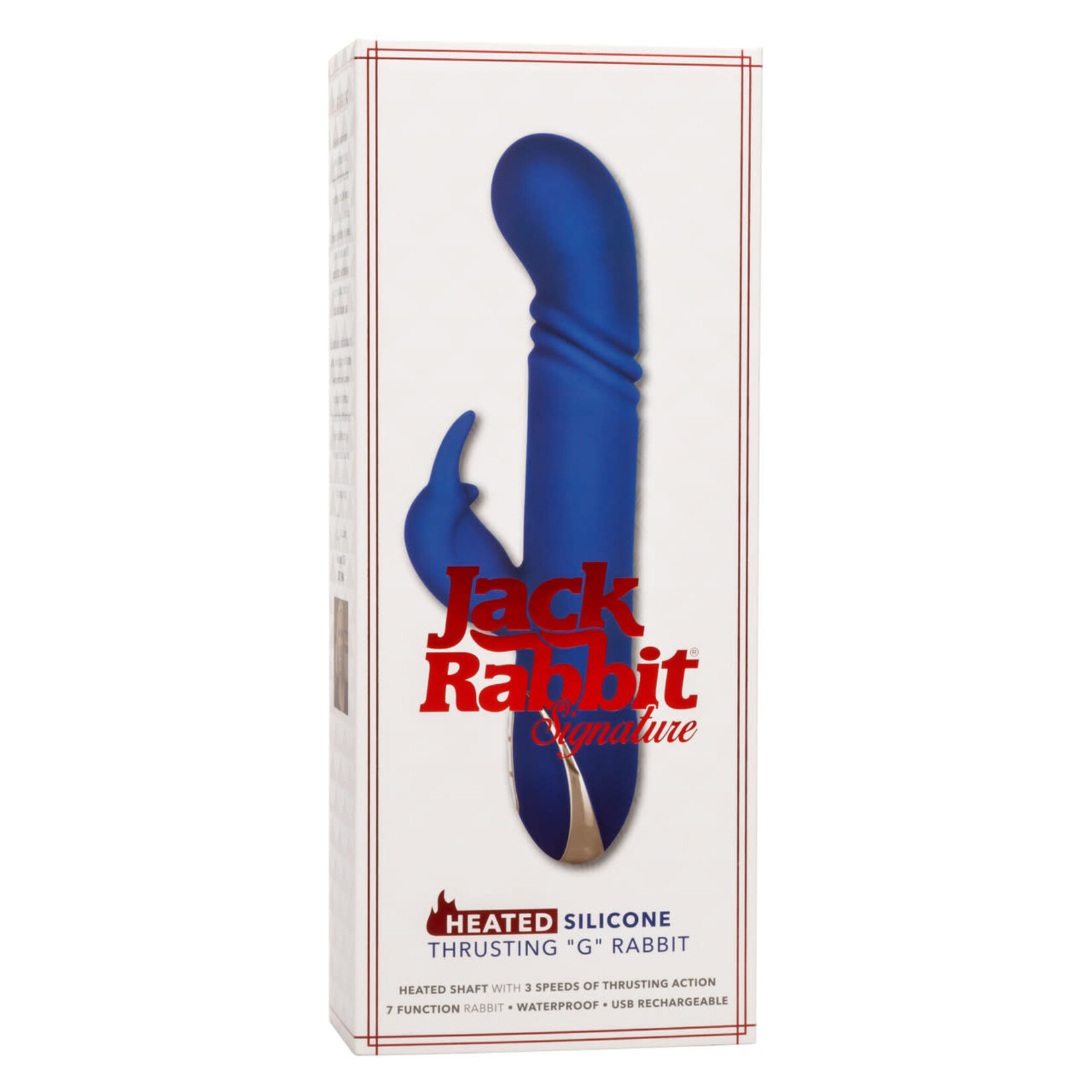 CalExotics Jack Rabbit Signature Heated Silicone Thrusting "G" Rabbit