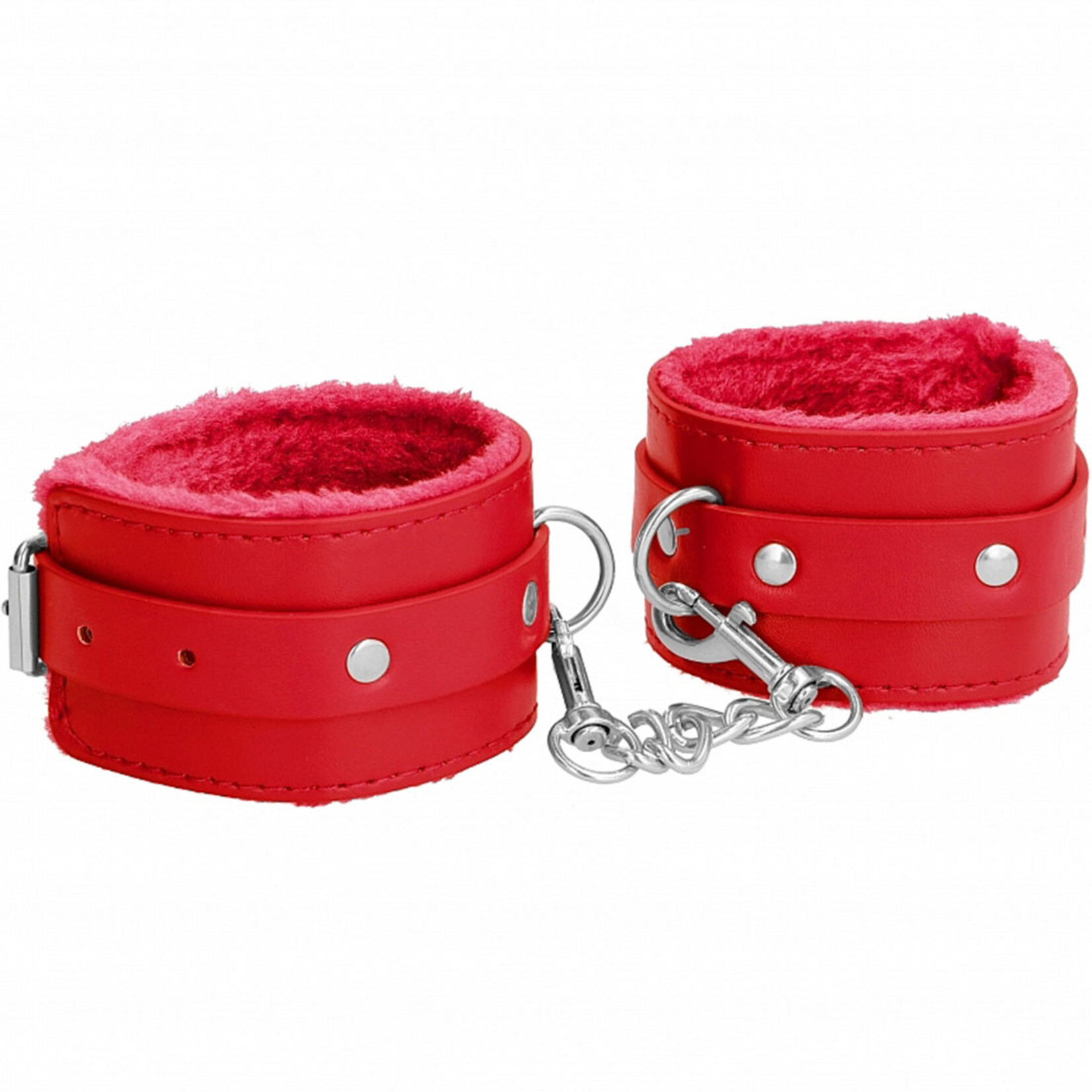 Shots America Ouch! Plush Leather Ankle Cuffs