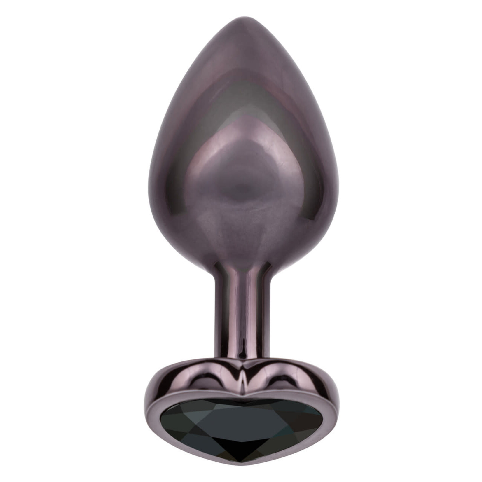 CalExotics Jewel Large Black Diamond Heart Plug