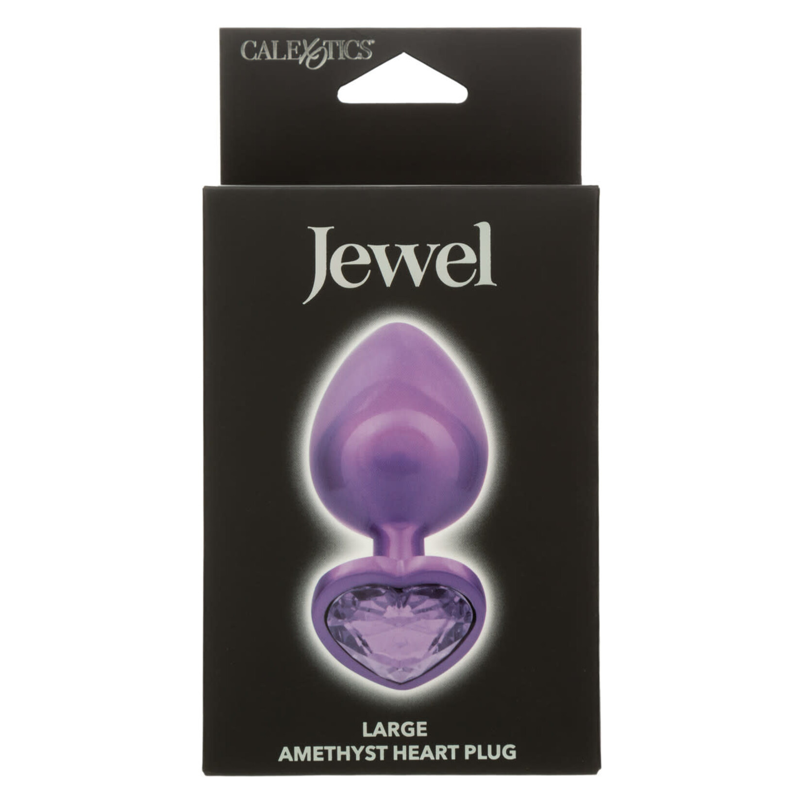 CalExotics Jewel Large Amethyst Heart Plug