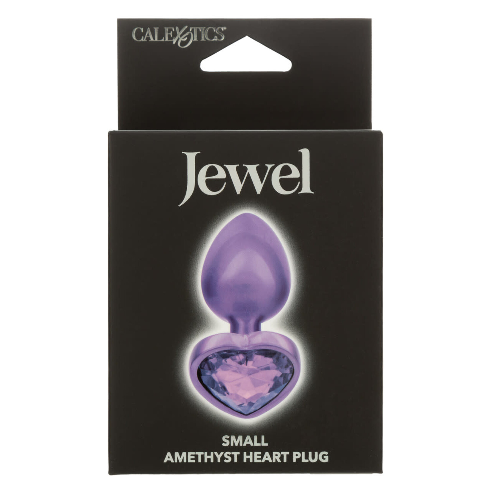 CalExotics Jewel Small Amethyst Heart Plug