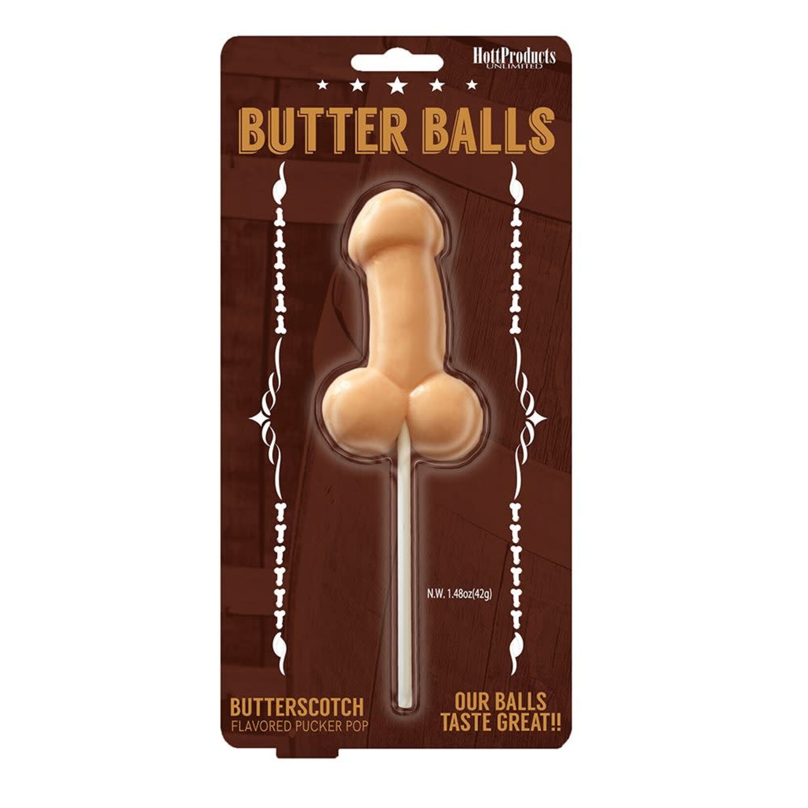 Hott Products Butter Balls Butterscotch Pecker Pop
