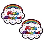 Pastease Rainbow 'Happy Birthday' Cloud Nipple Pasties