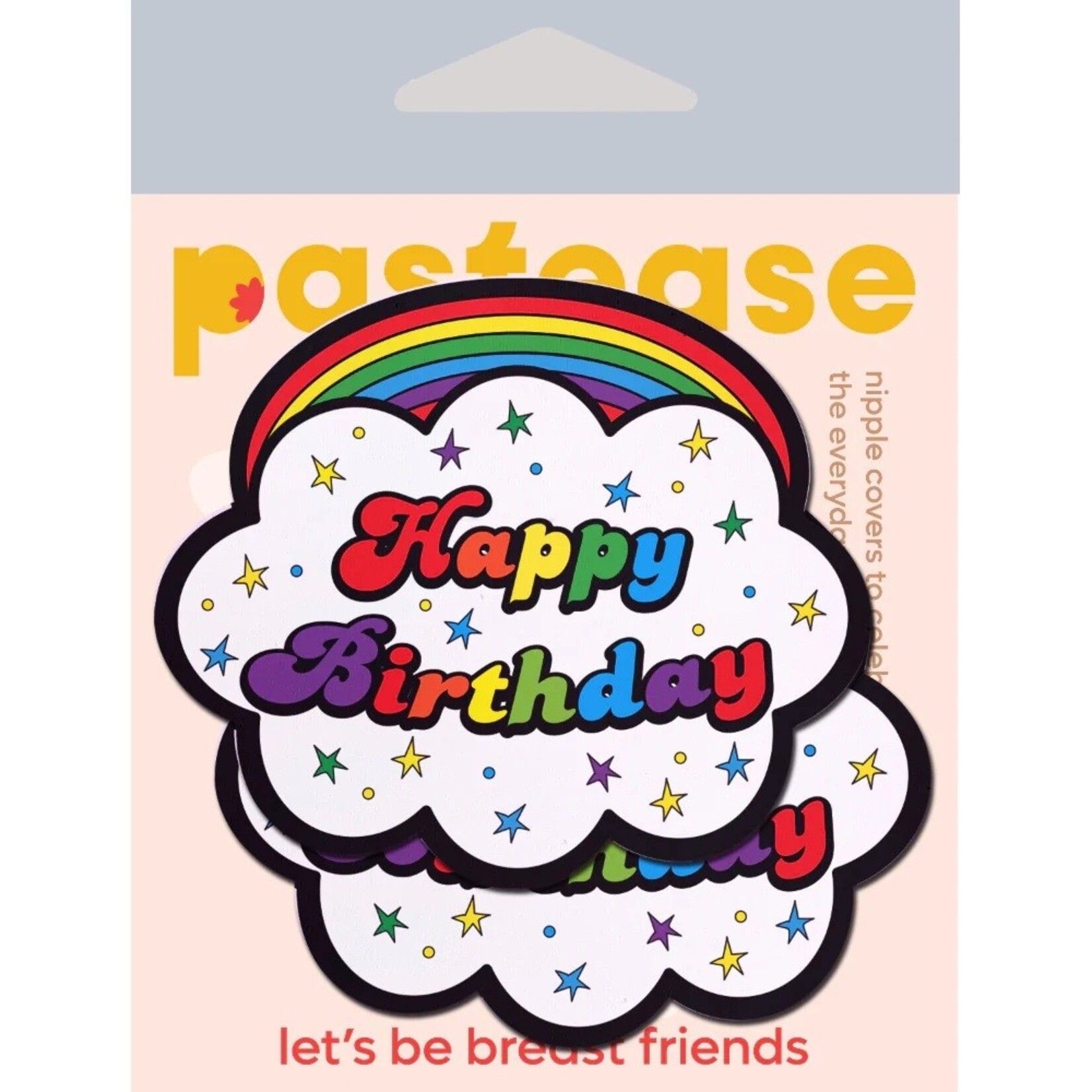 Pastease Pastease Rainbow 'Happy Birthday' Cloud Nipple Pasties