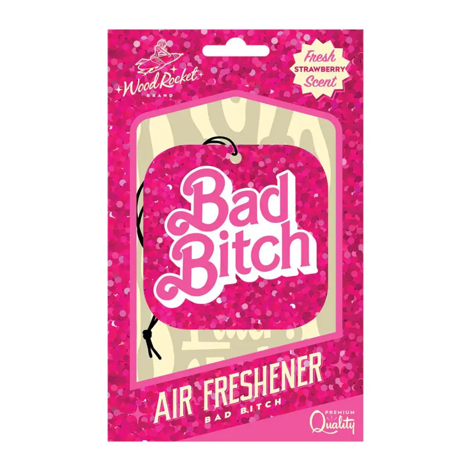 WoodRocket Bad Bitch Fresh Strawberry Scent Air Freshener
