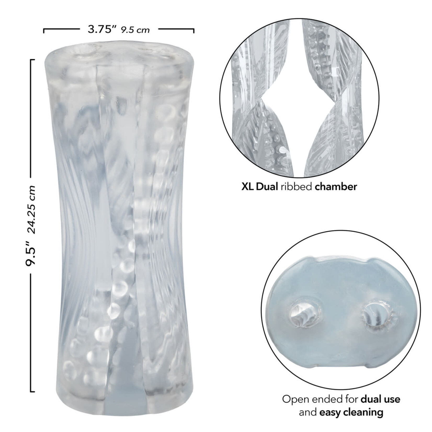 CalExotics Cyclone Dual Ribbed Stroker XL