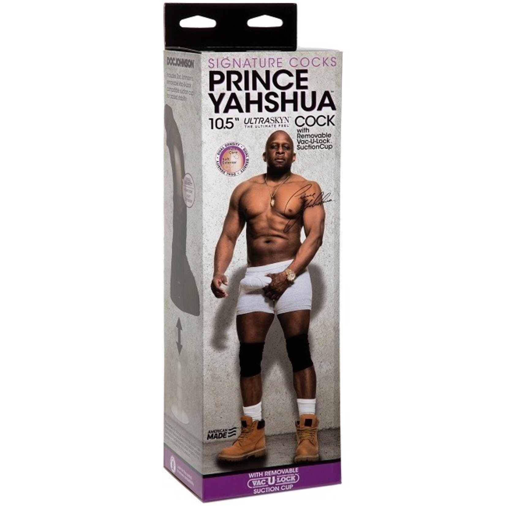 Doc Johnson Signature Cocks - Prince Yahshua 10.5" ULTRASKYN Cock with Vac-U-Lock Suction Cup