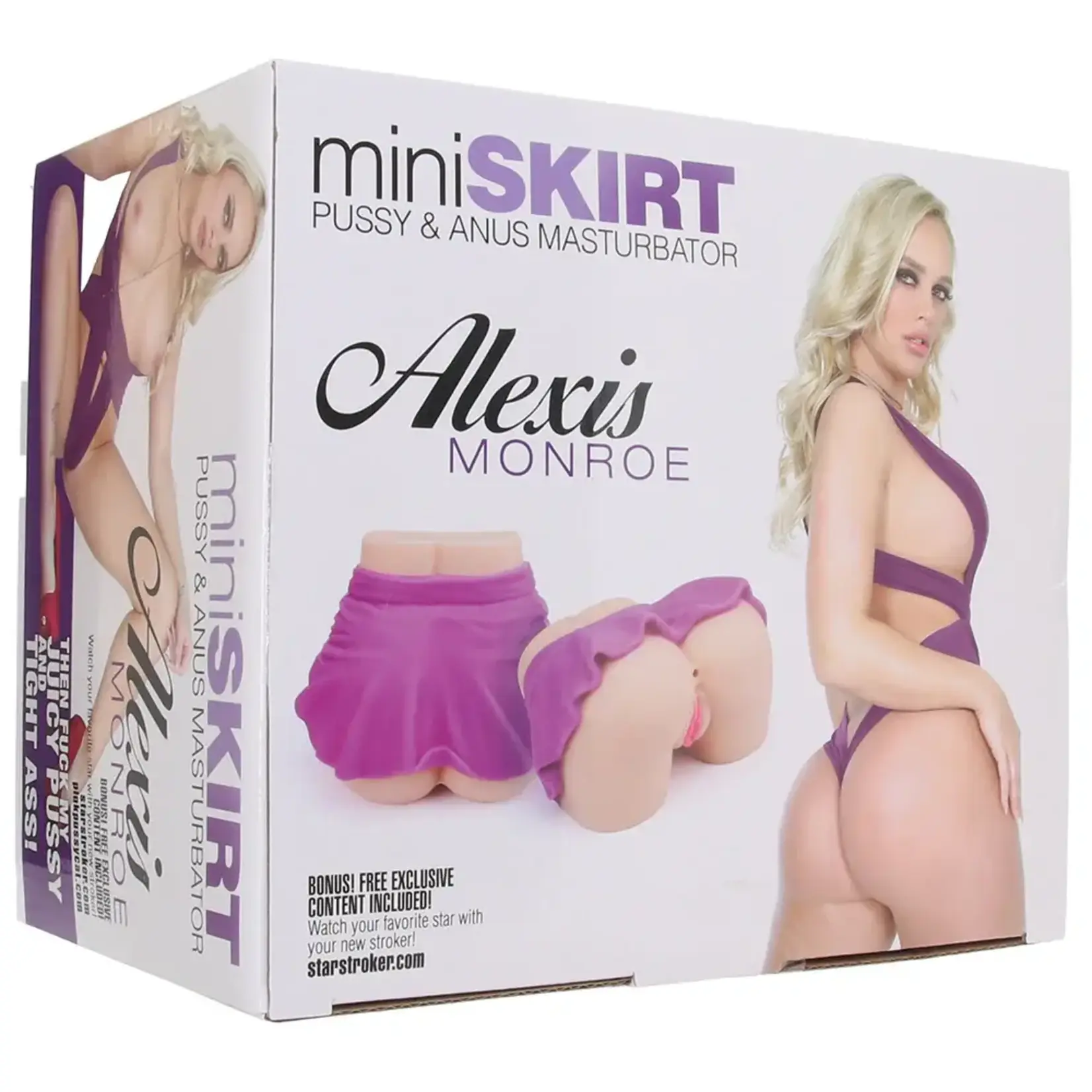 Star Stroker Alexis Monroe Mini Skirt Pussy & Anus Masturbator