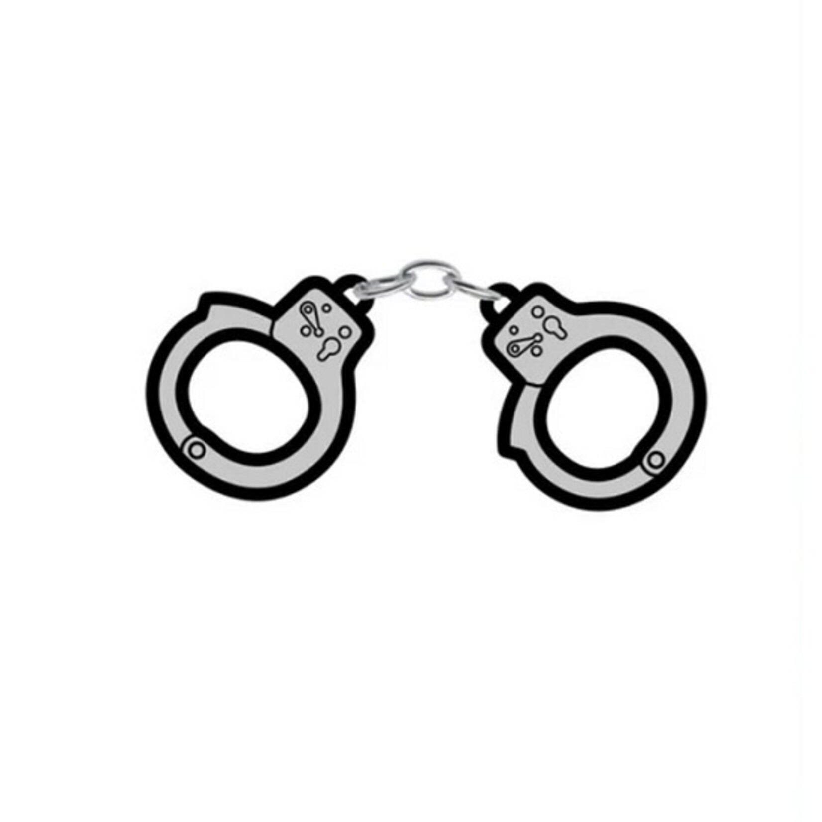 WoodRocket Enamel Pins Handcuffs
