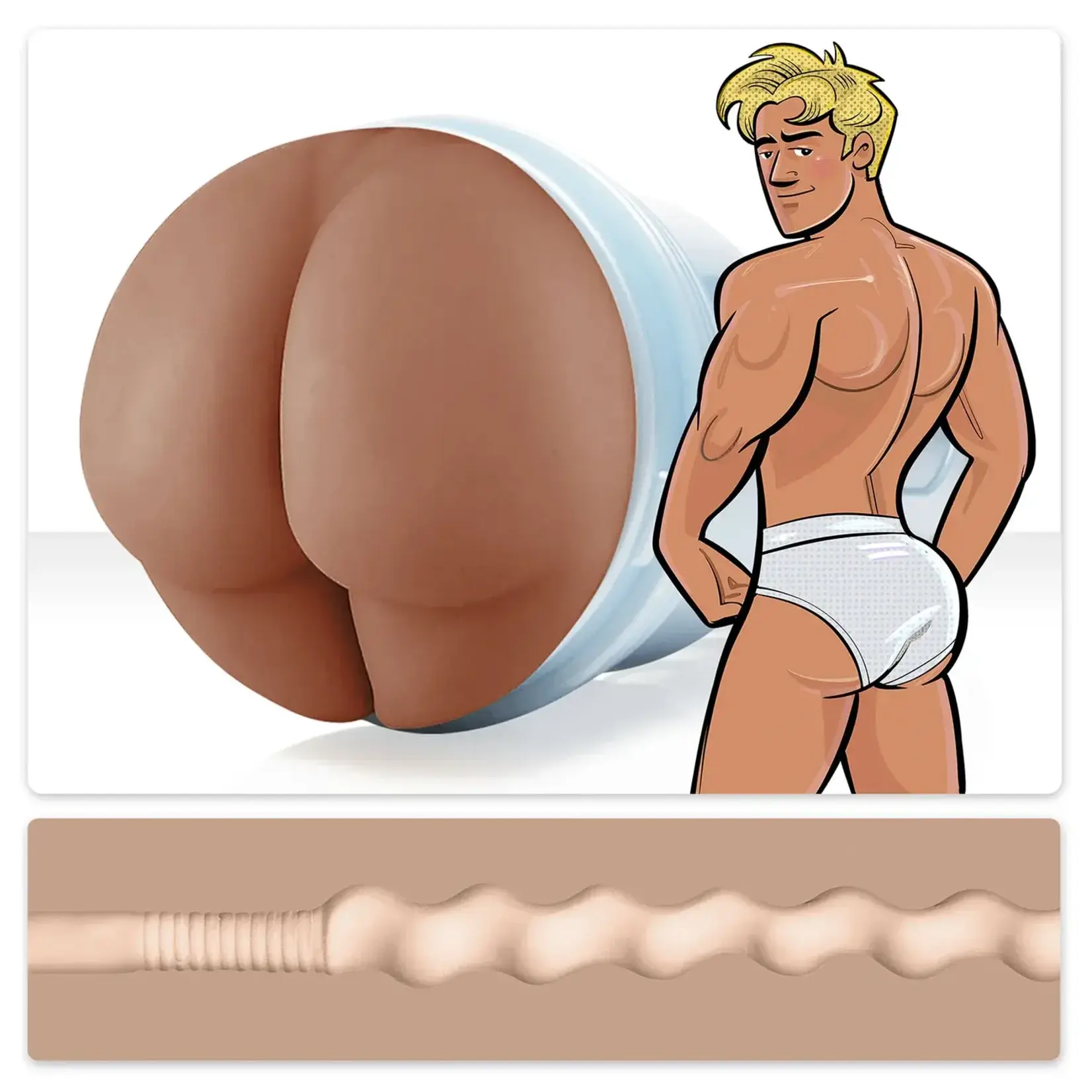 Fleshlight FleshJack Fantasy: Power Bottom Boy - Butt (Squeeze)