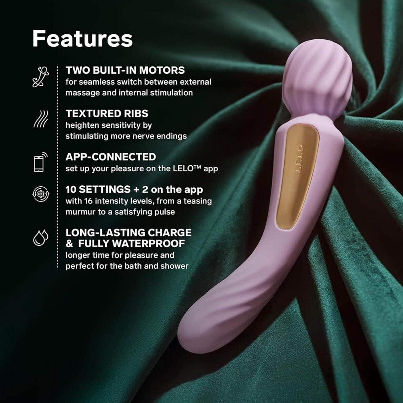 LELO LELO Switch Double-Ended Wand Vibrator