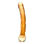 Gläs 7.5" Orange Tickler Glass Dildo