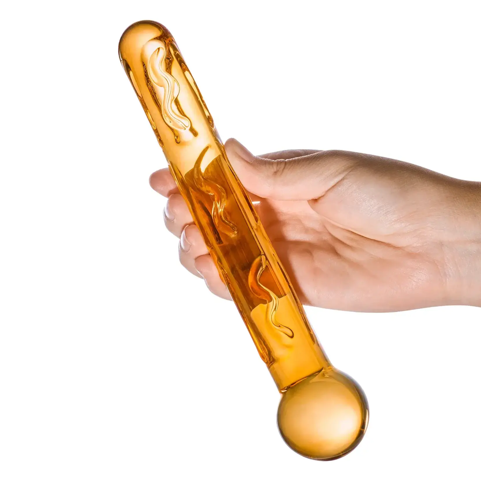 Gläs Gläs 7.5" Orange Tickler Glass Dildo