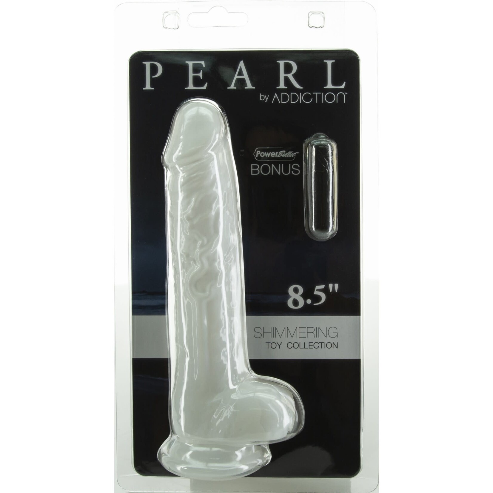 Addiction Pearl by Addiction 8.5" Dildo with Balls