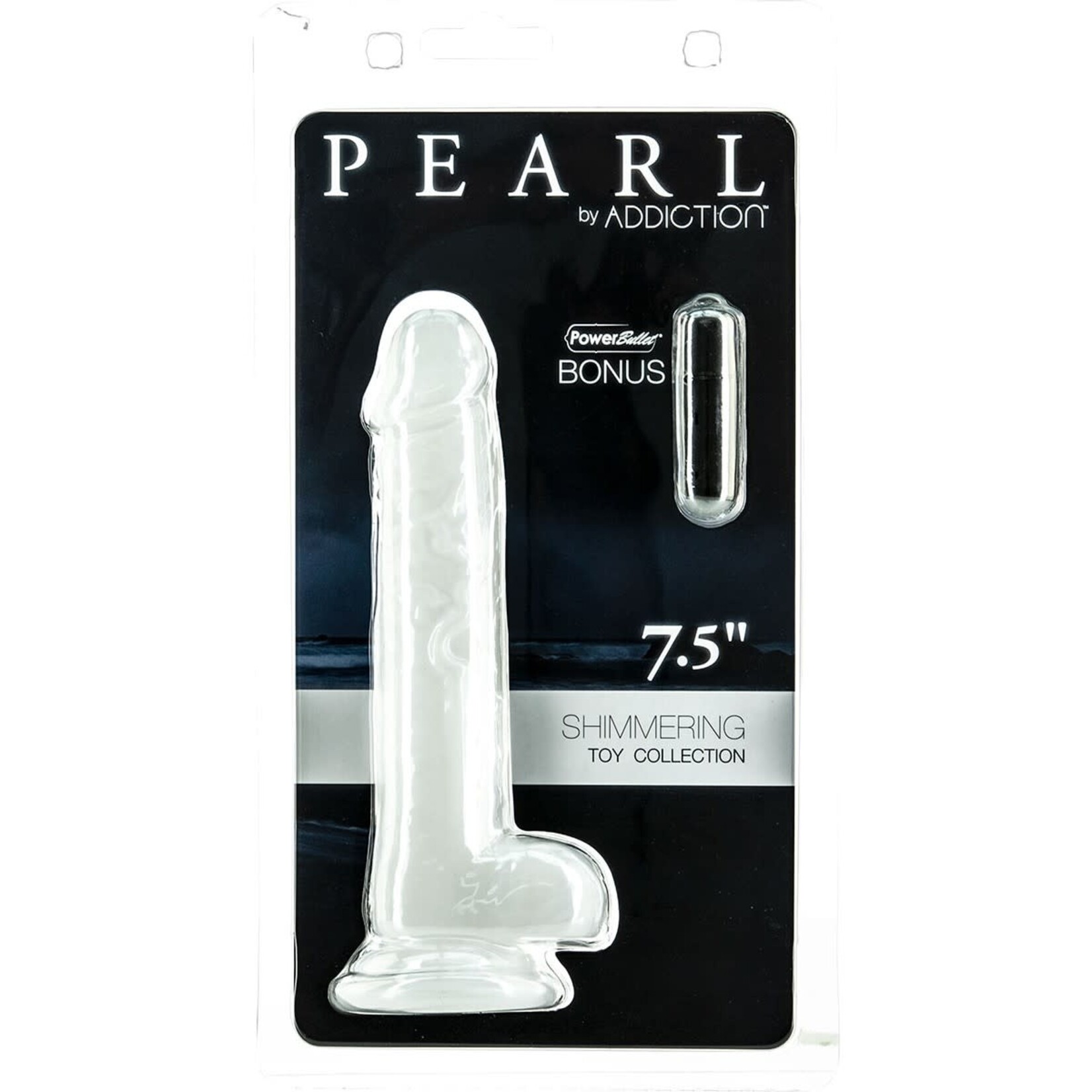 Addiction Pearl by Addiction 7.5" Dildo with Balls