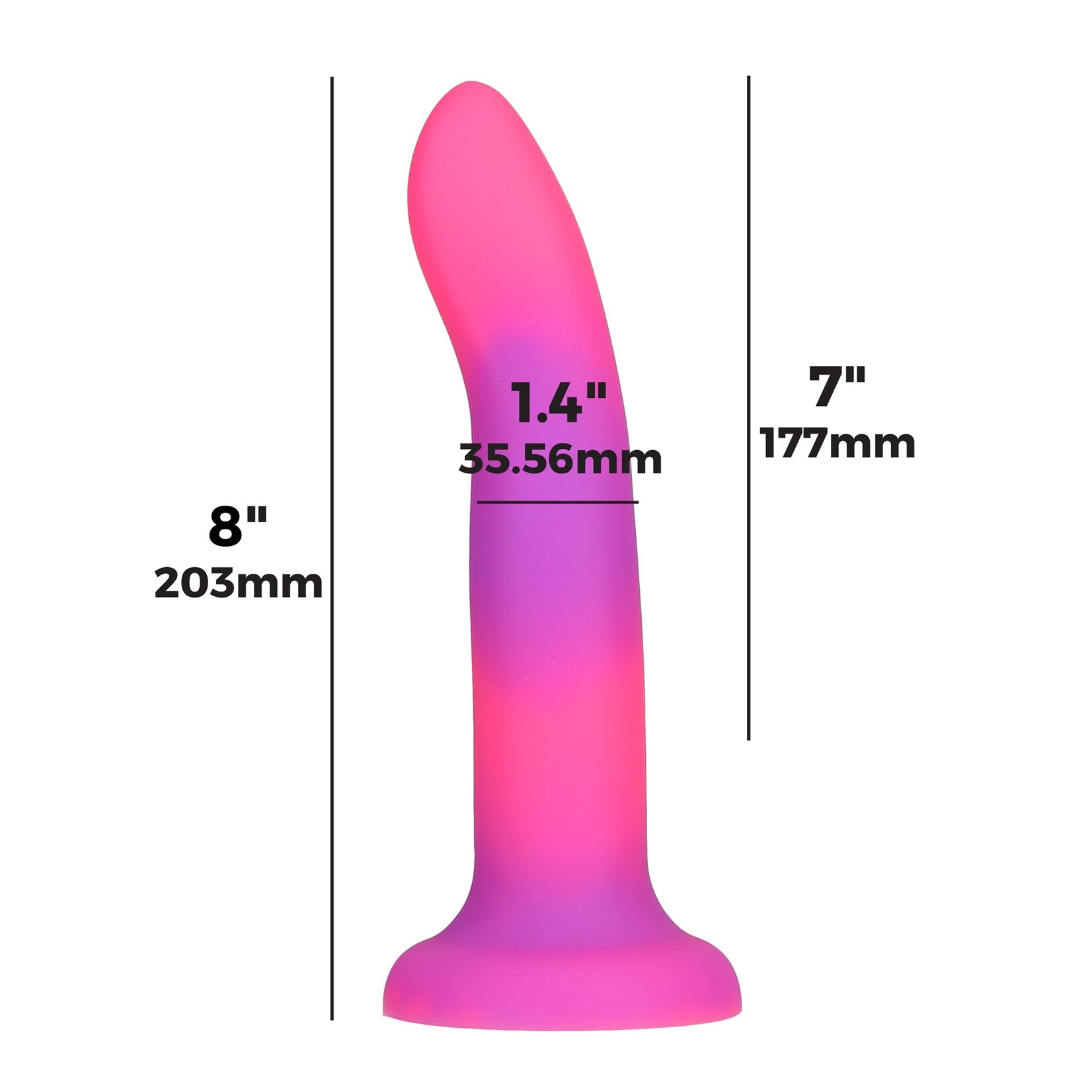 Addiction Rave by Addiction 8" Glow in the Dark Dildo