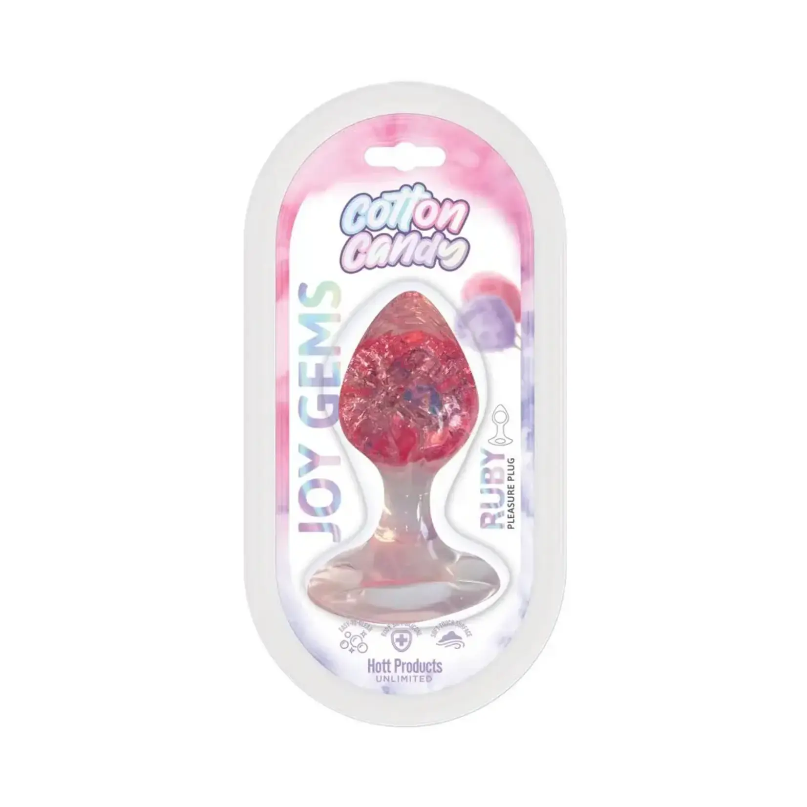 Hott Products Cotton Candy Joy Gems Ruby Pleasure Plug