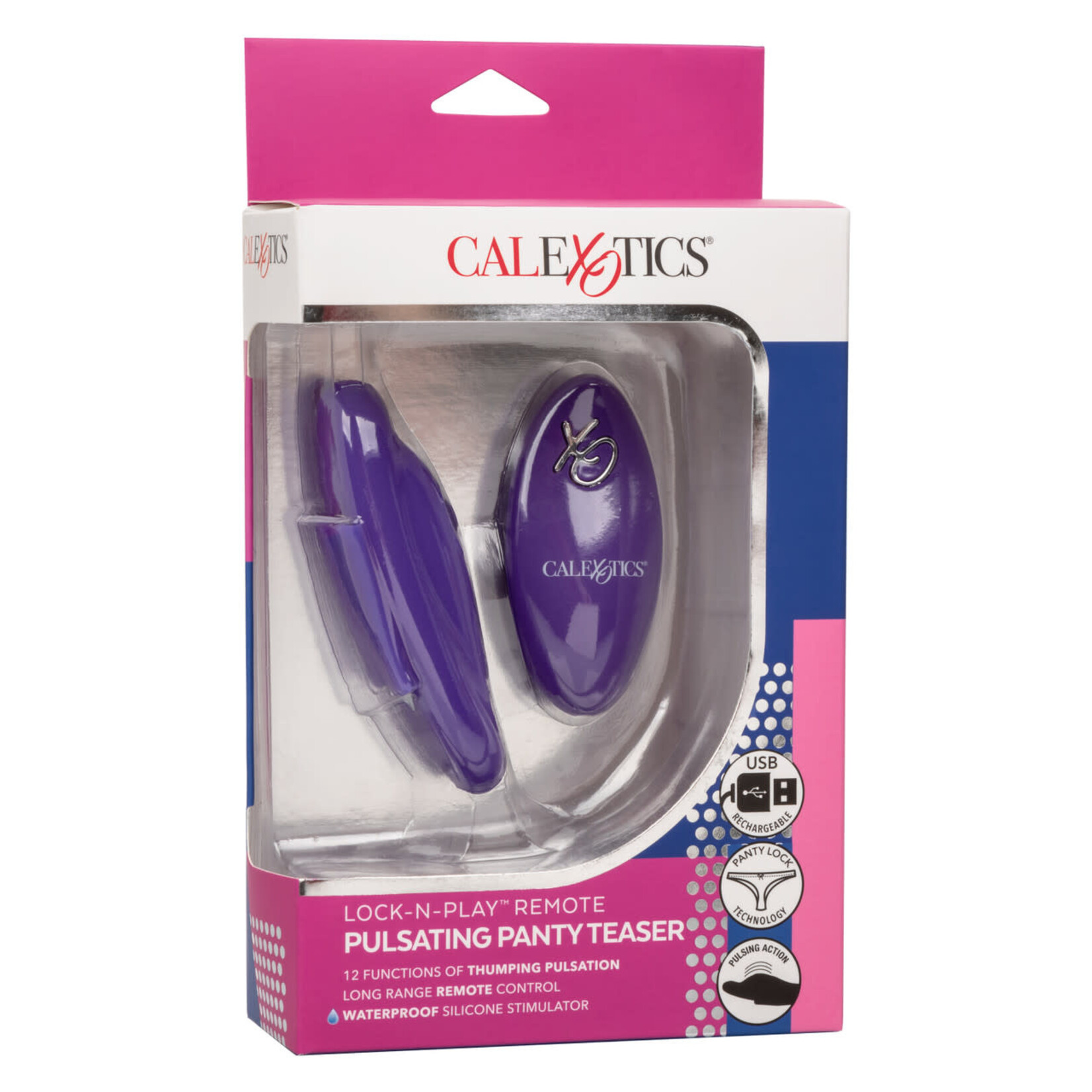CalExotics Lock-N-Play Remote Pulsating Panty Teaser