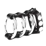 Blue Line Men C&B Gear Triple Metal C-Ring with Adjustable Ball Strap