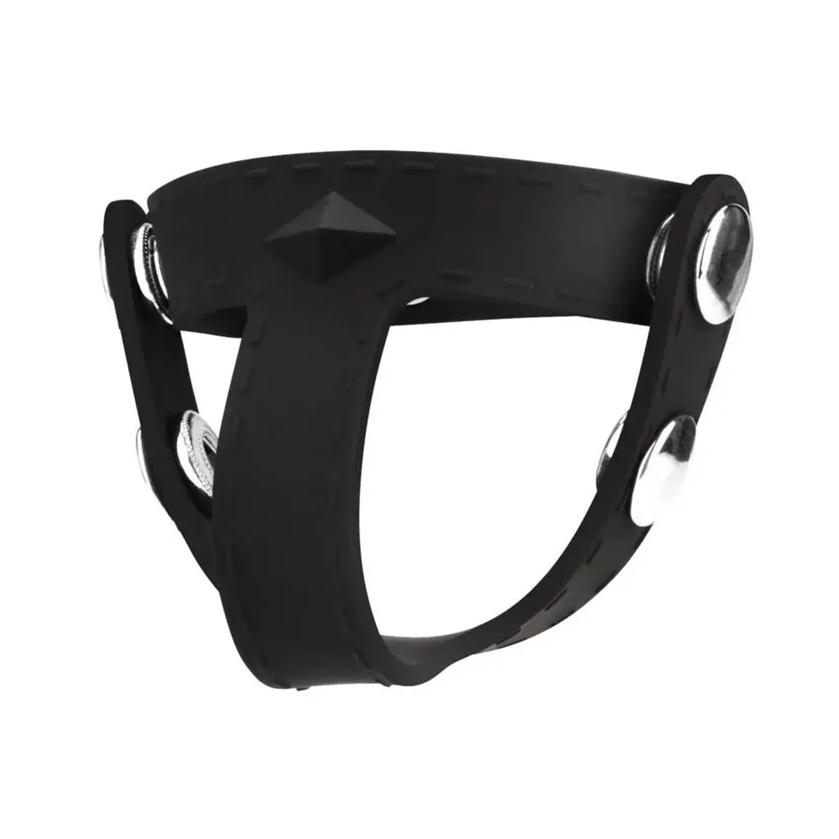 Blue Line Men C&B Gear Silicone T-Style Cock Ring with Ball Divider