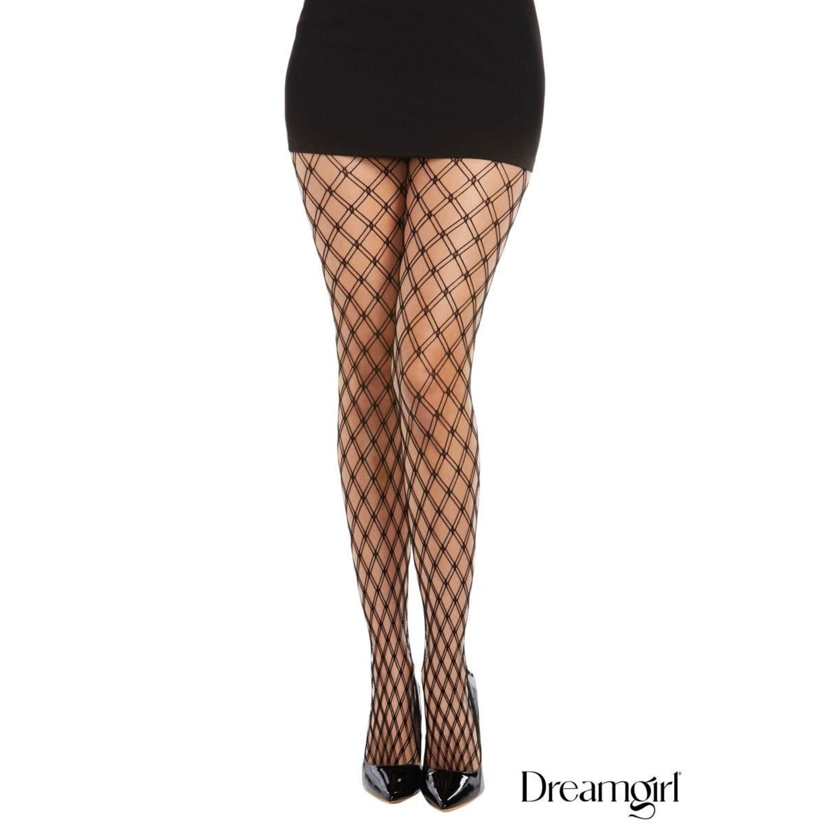 Dreamgirl Dreamgirl Double Fence Net Pantyhose OS