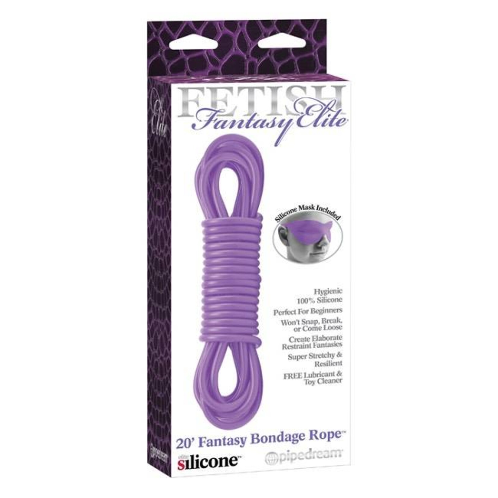 Fetish Fantasy Elite Silicone Bondage Rope 20'