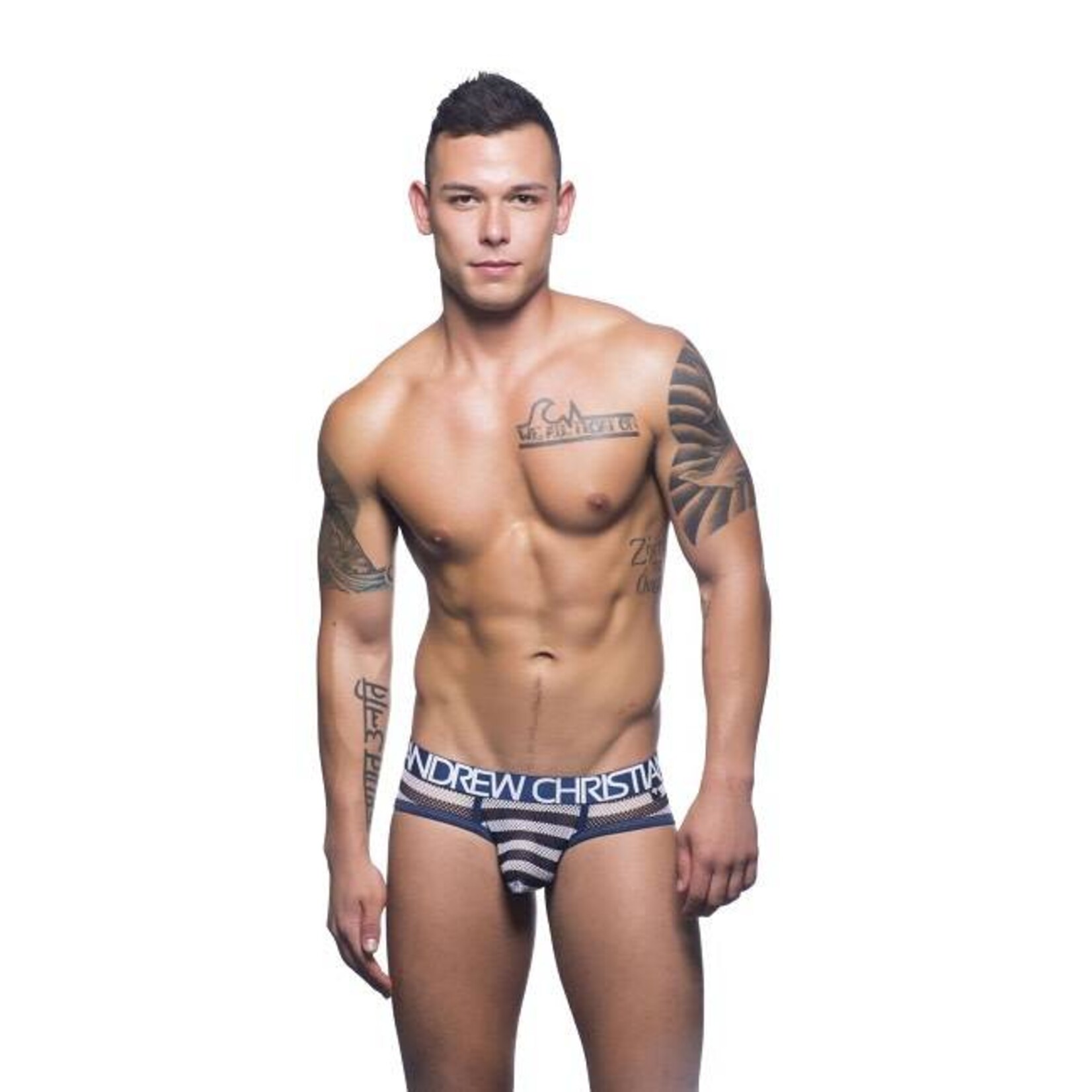 Andrew Christian Nautical Net Brief with Almost Naked