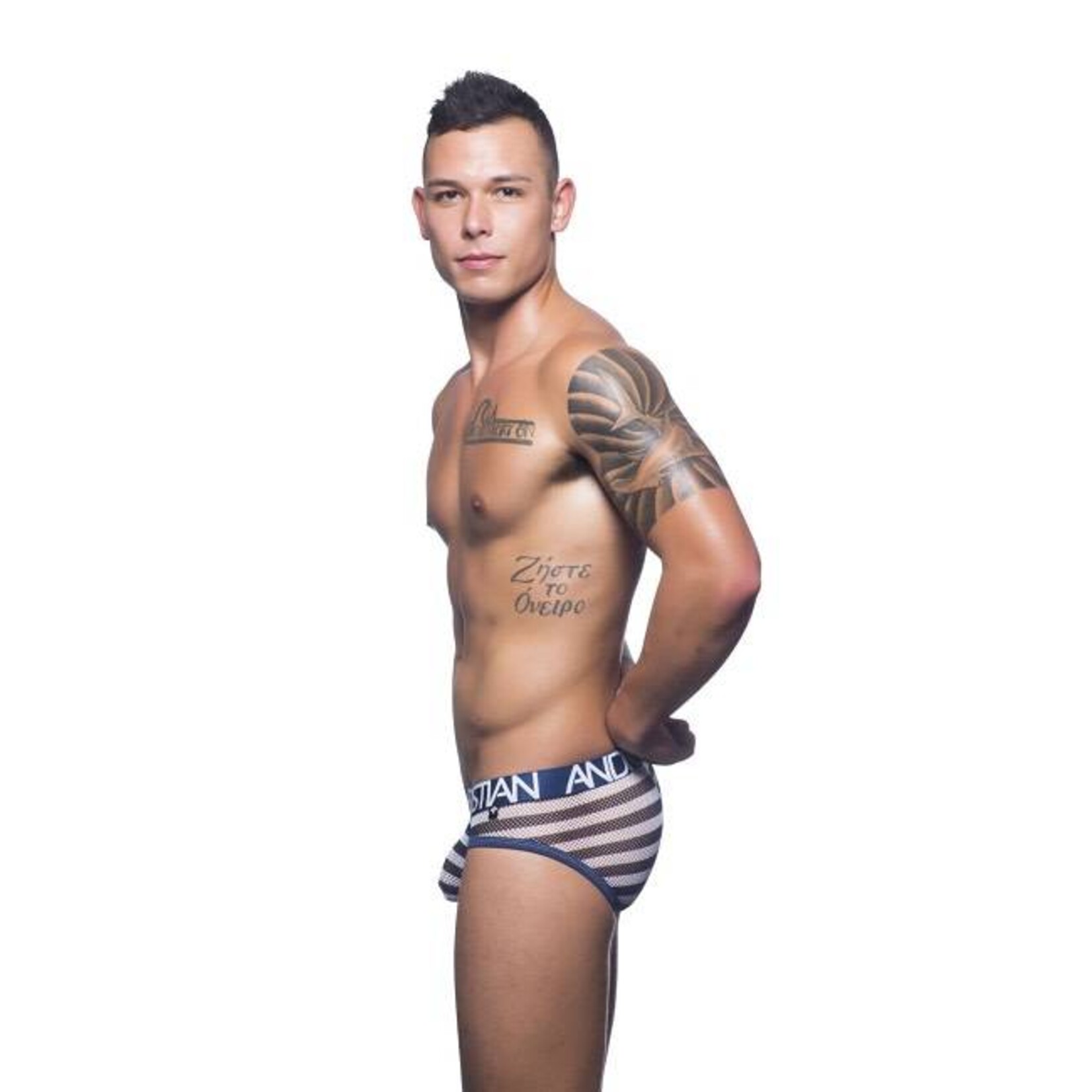 Andrew Christian Nautical Net Brief with Almost Naked