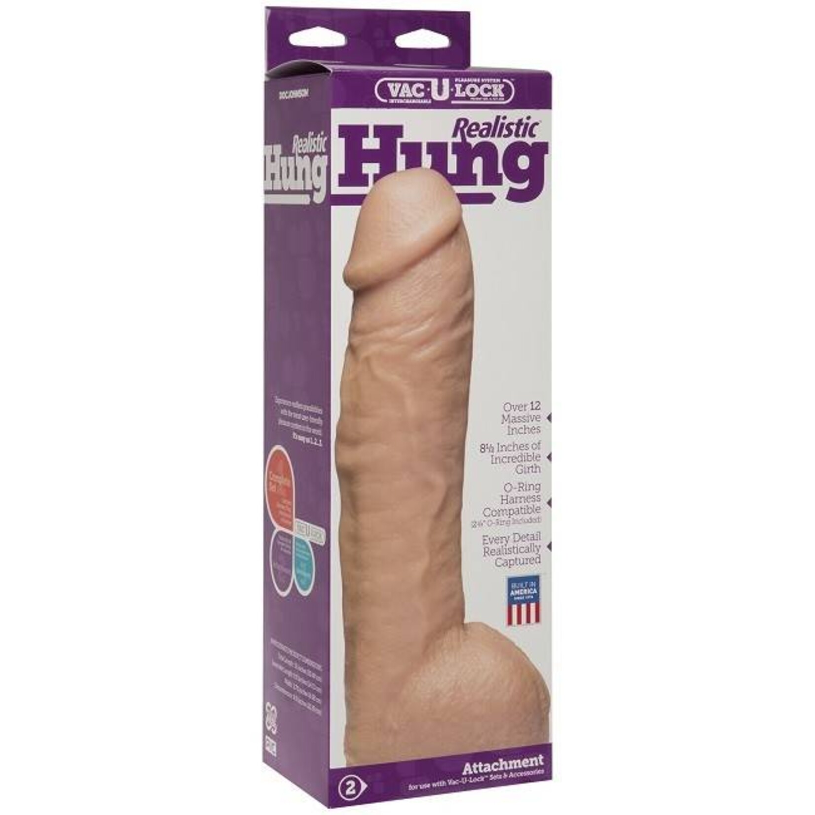 Doc Johnson Vac-U-Lock Realistic Hung