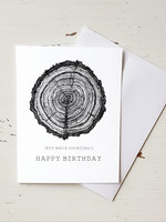 Brufatto Illustration Tree Rings Happy Birthday Card