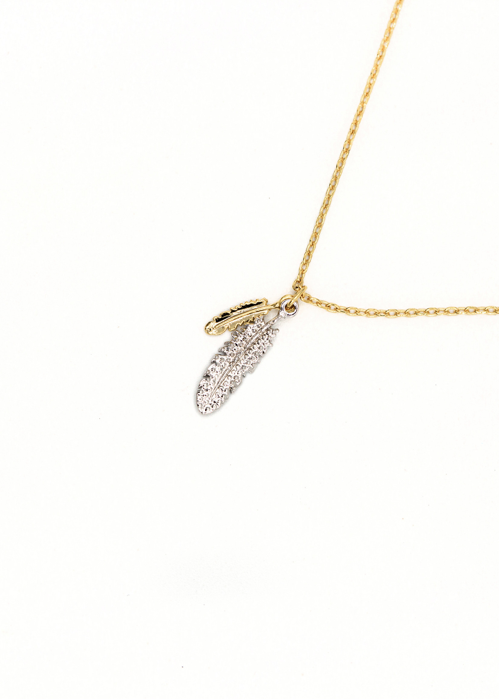 Matin Calme DT Two Feathers Pendant