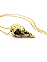 Defy (DT) Brass Raven Skull Necklace