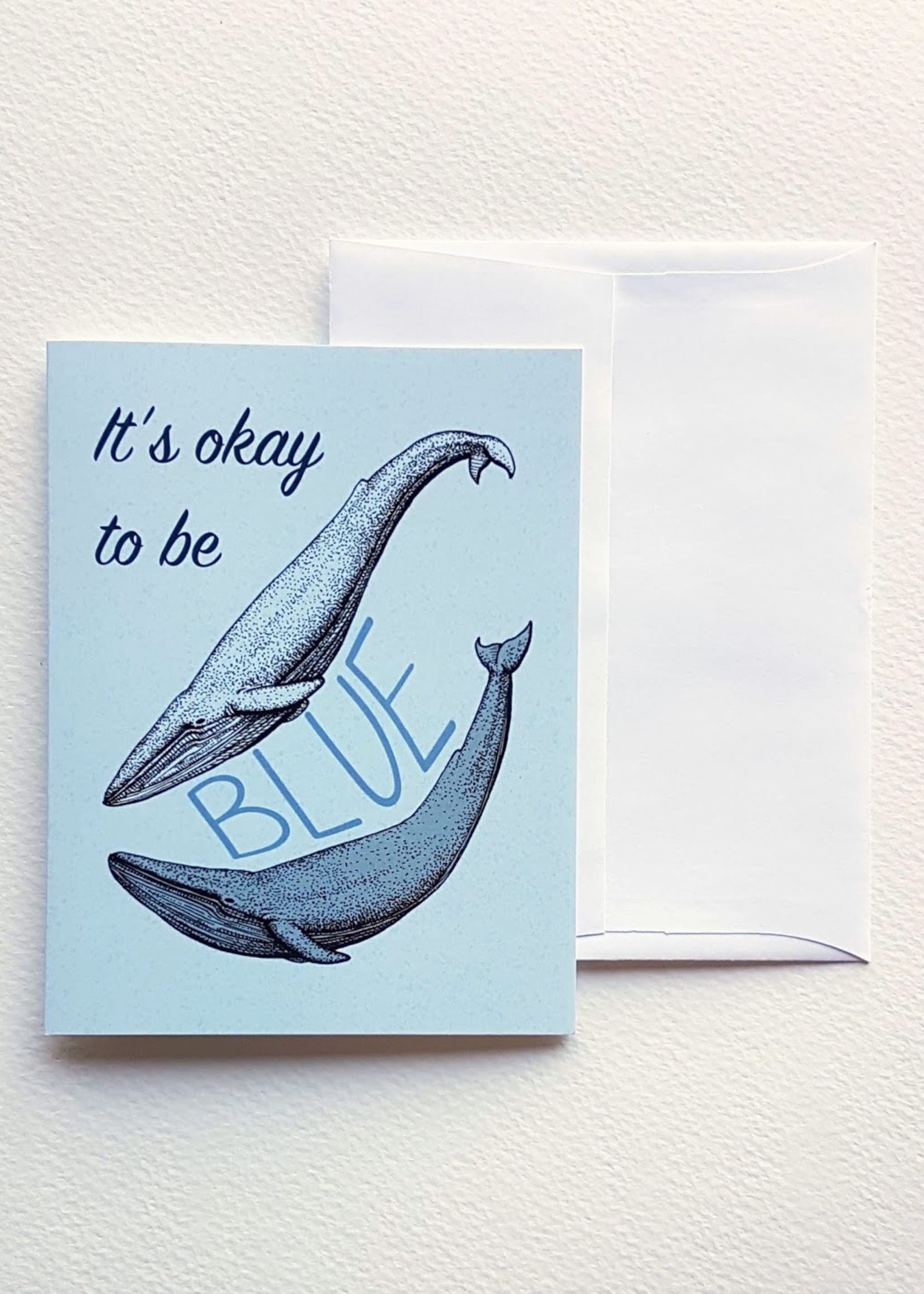 Brufatto Illustration It's Okay to Be Blue Card