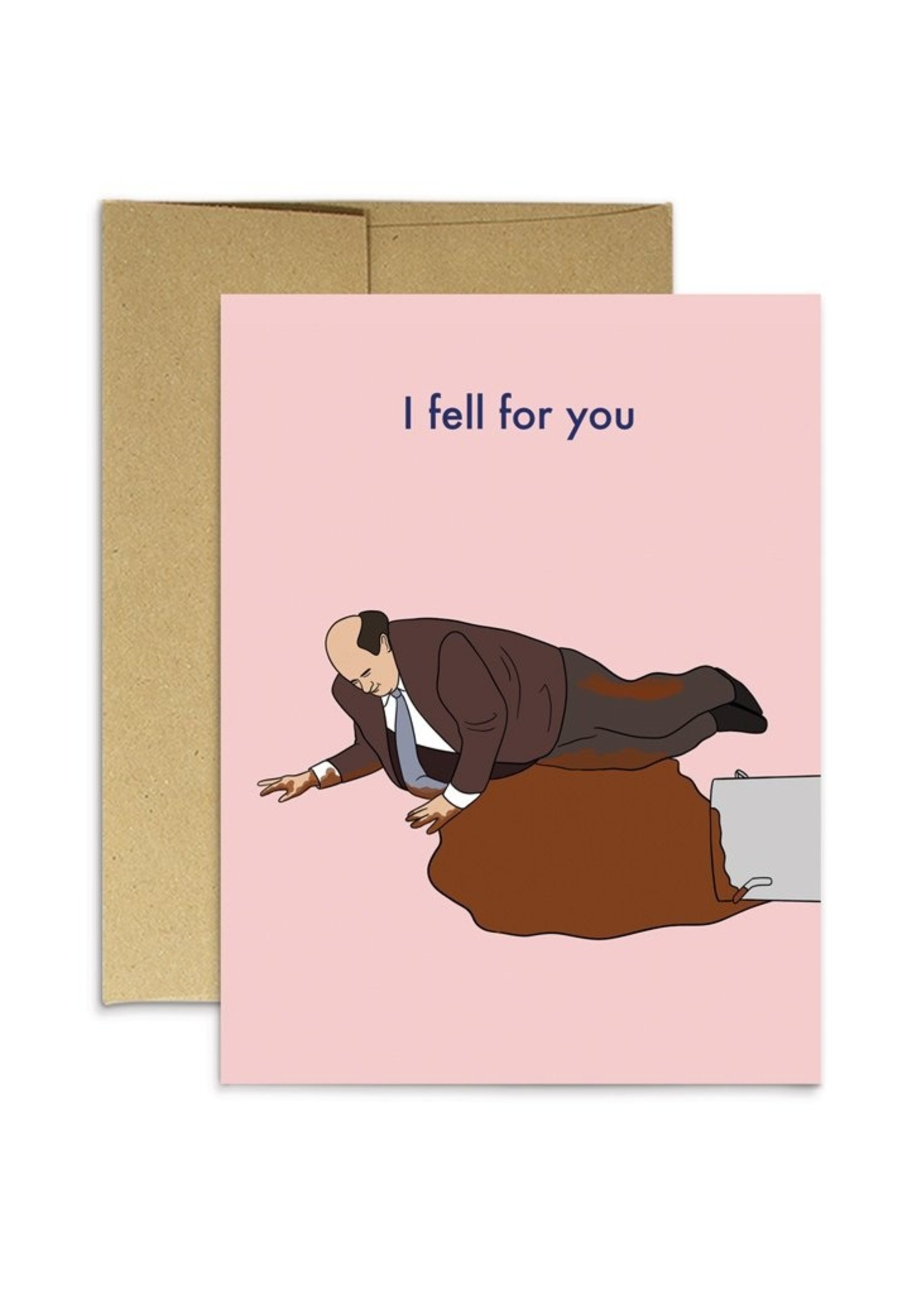 Party Mountain Paper co. Party Mountain - Kevin Fell For You Card