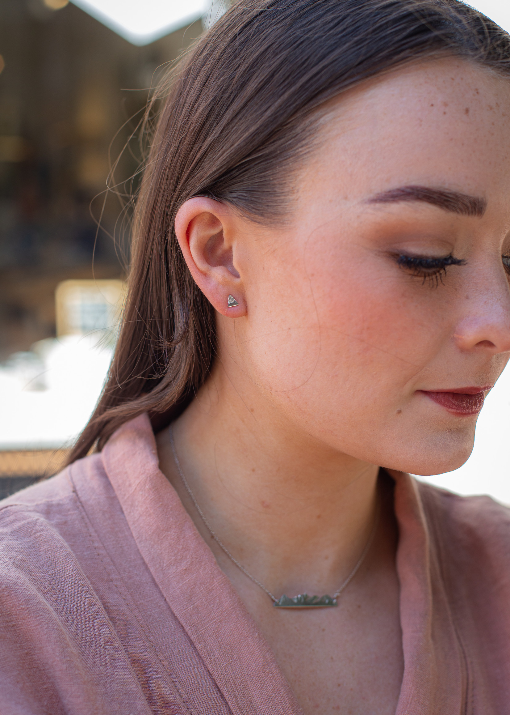Loops Jewellery Loops Small Mountain Peak Studs