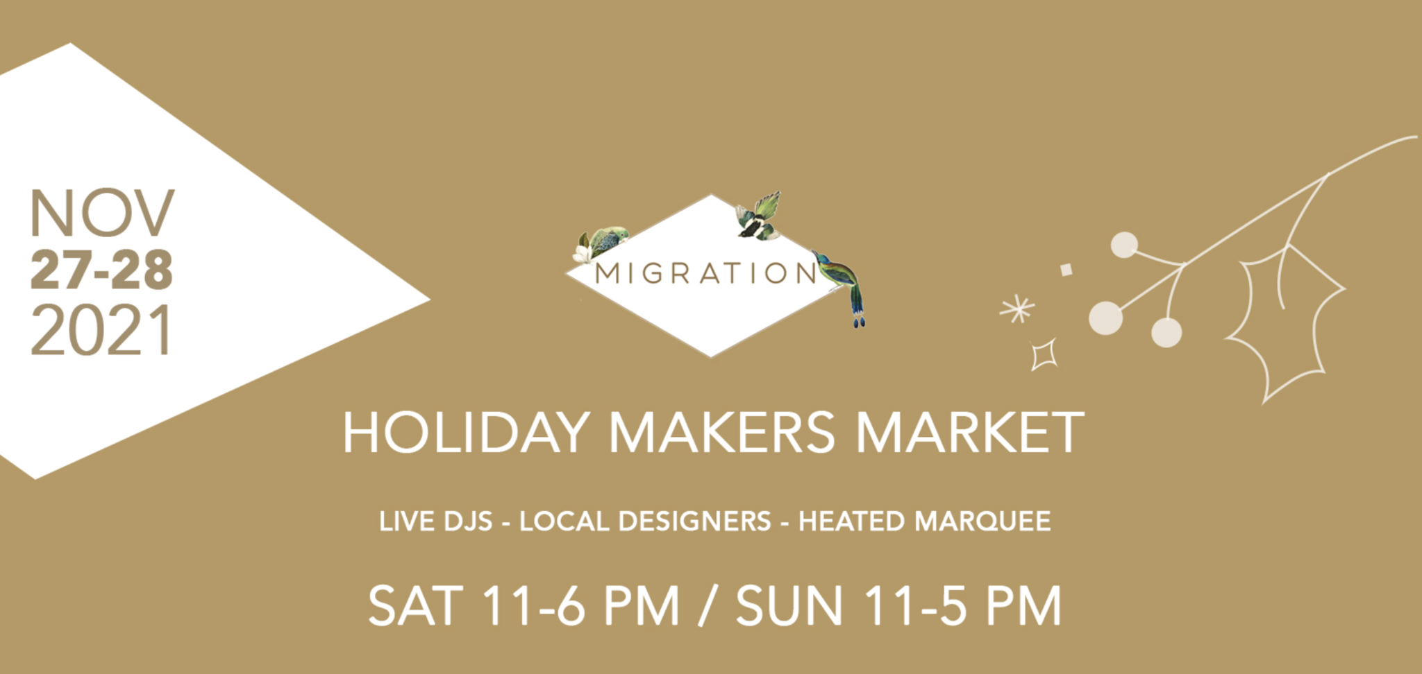 Holiday Makers Market November 27th & 28th