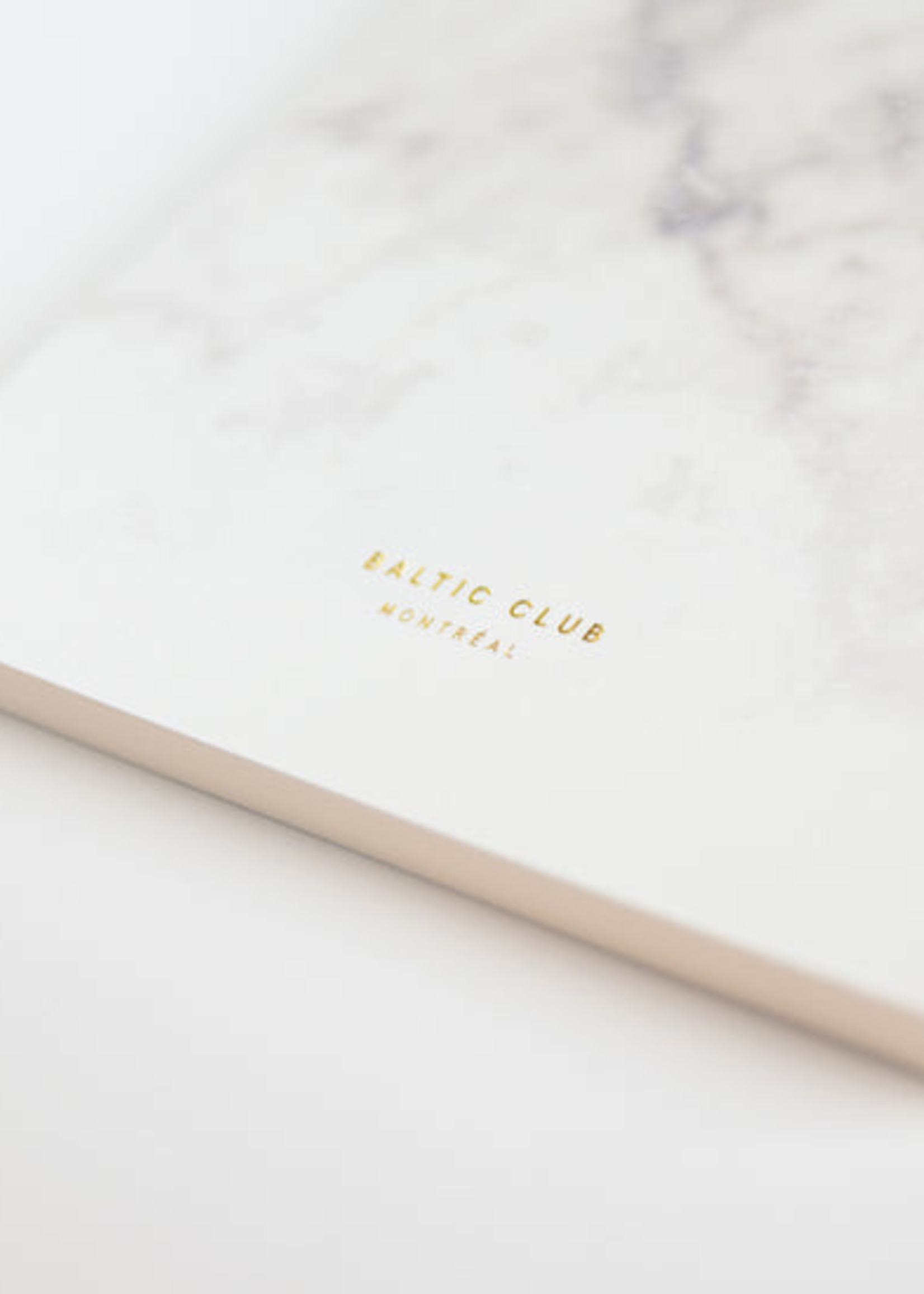 Baltic Club Baltic Club - White Marble Notebook