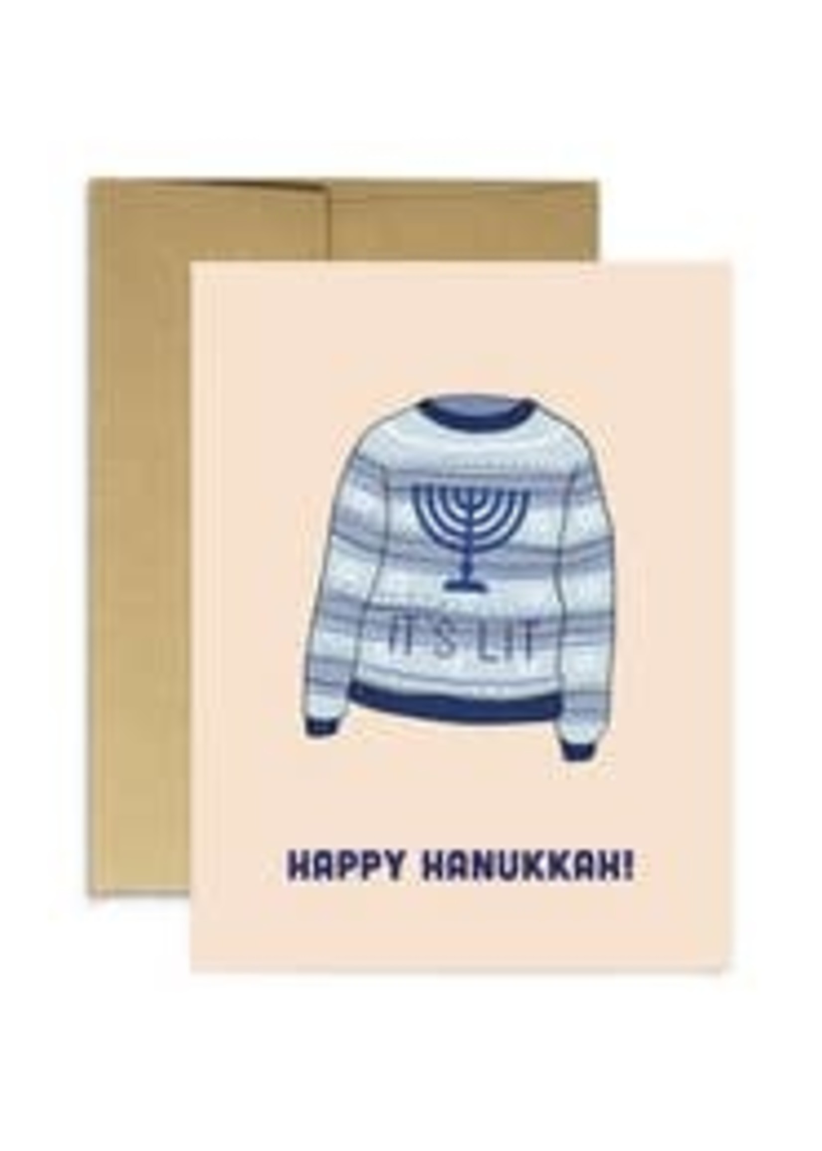 Party Mountain Paper co. Party Mountain It's Lit Hanukkah Card