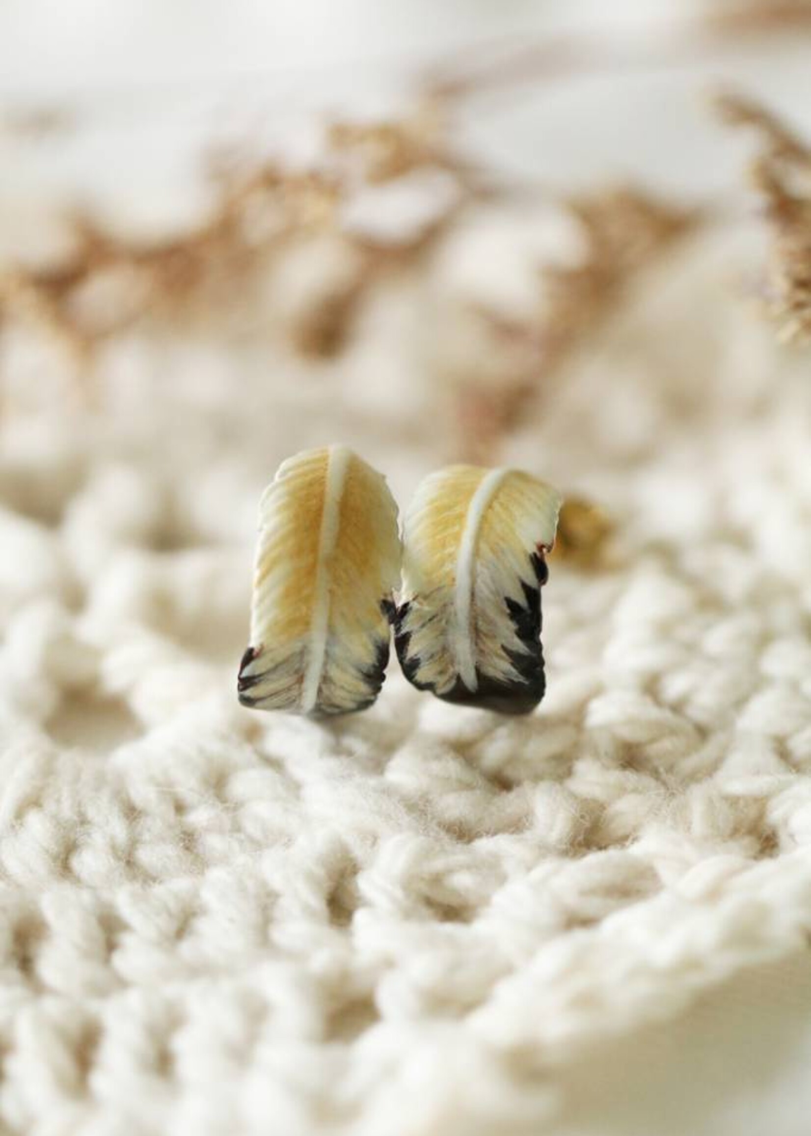 Defy (DT) Feather Painted Studs