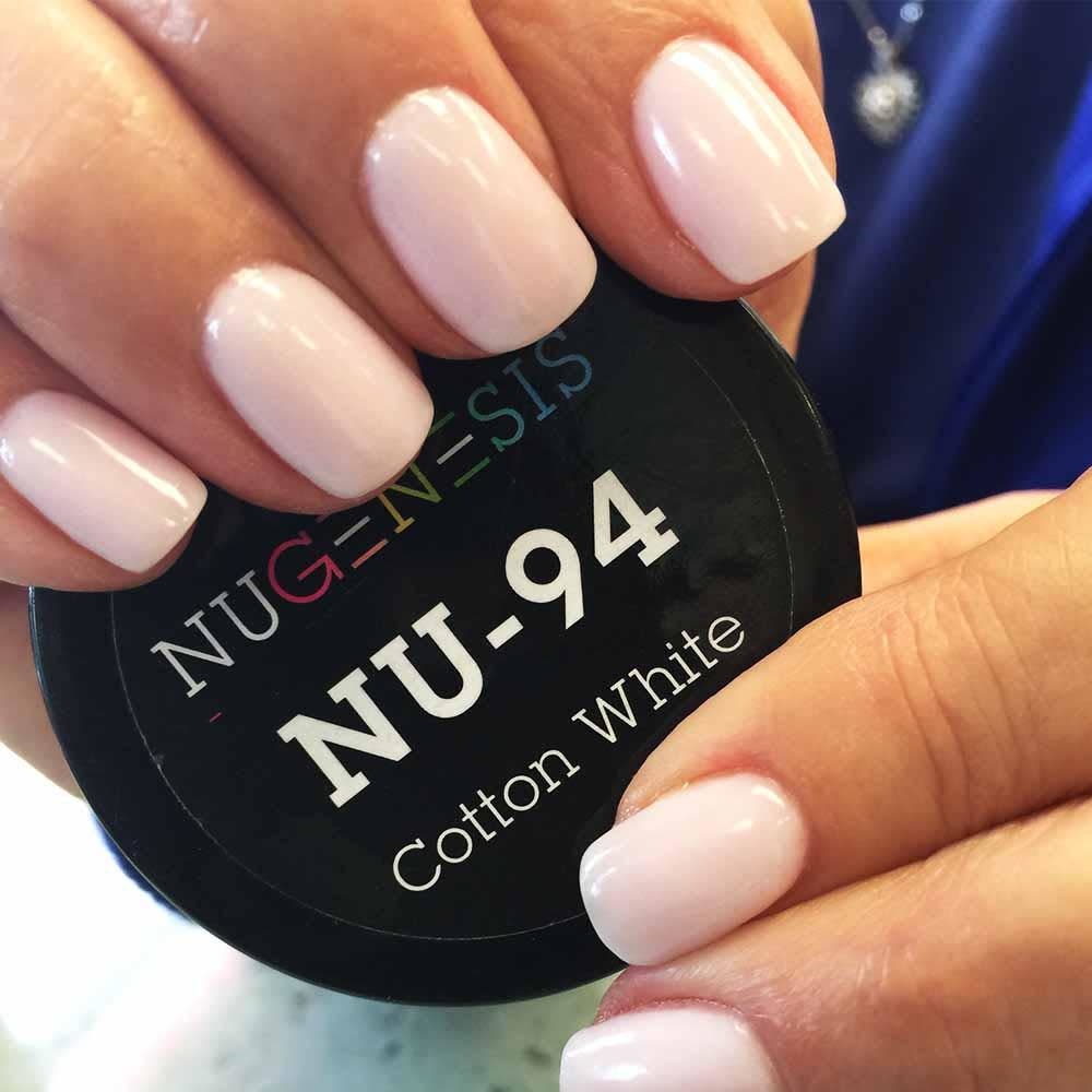 NuGenesis NUGENESIS Cotton White - Nail Dipping Color Powder 43g NU 94